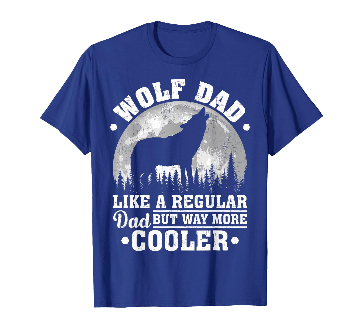 Wolf Dad Like A Regular Dad Funny Wolf Father's Day T-Shirt