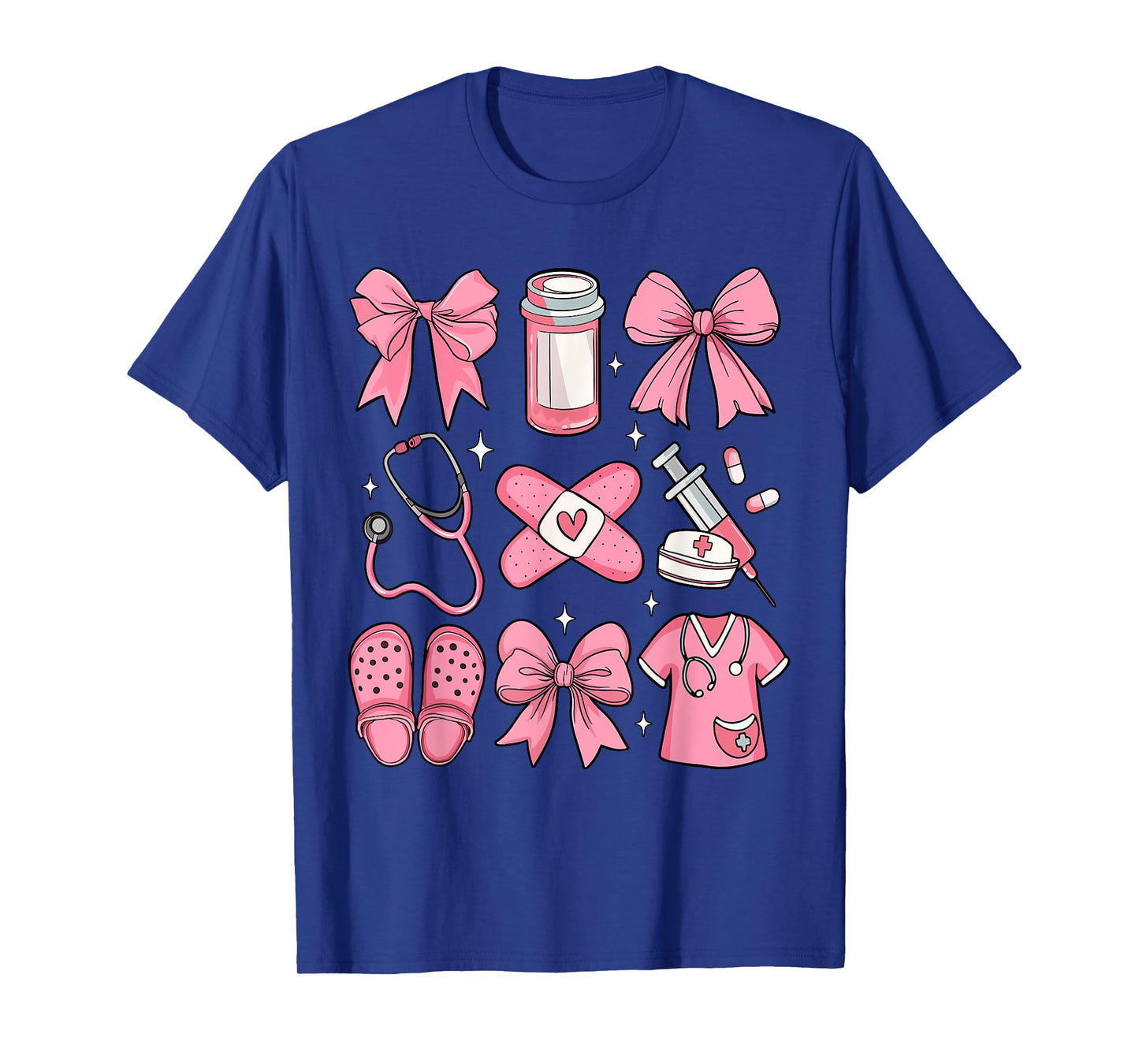 Nurse Valentines Day Coquette Bow Valentine Nurse RN PCT CNA T-Shirt