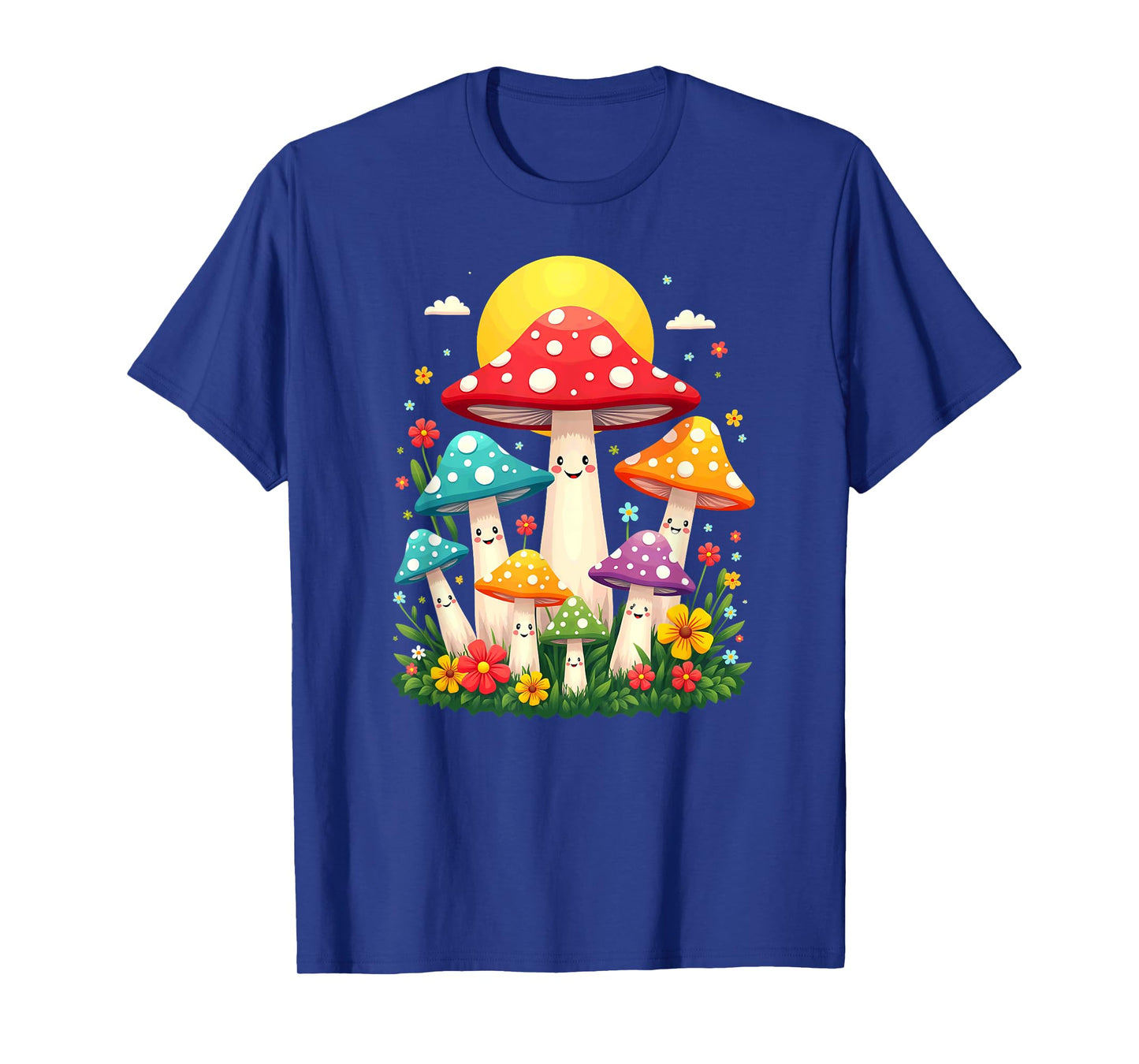 Floral Cute Mushroom Fungi Halloween Costume T-Shirt
