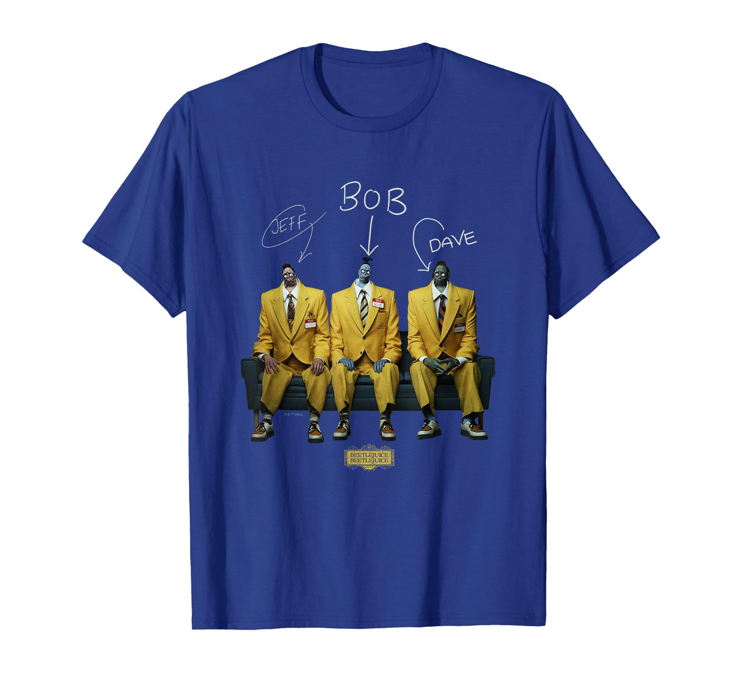Beetlejuice Beetlejuice Jeff Bob & Dave Shrunken Heads T-Shirt