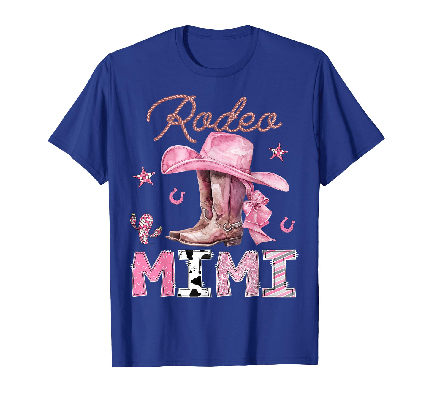 Rodeo Mimi Pink Boots Coquette CowGirl Birthday Party T-Shirt