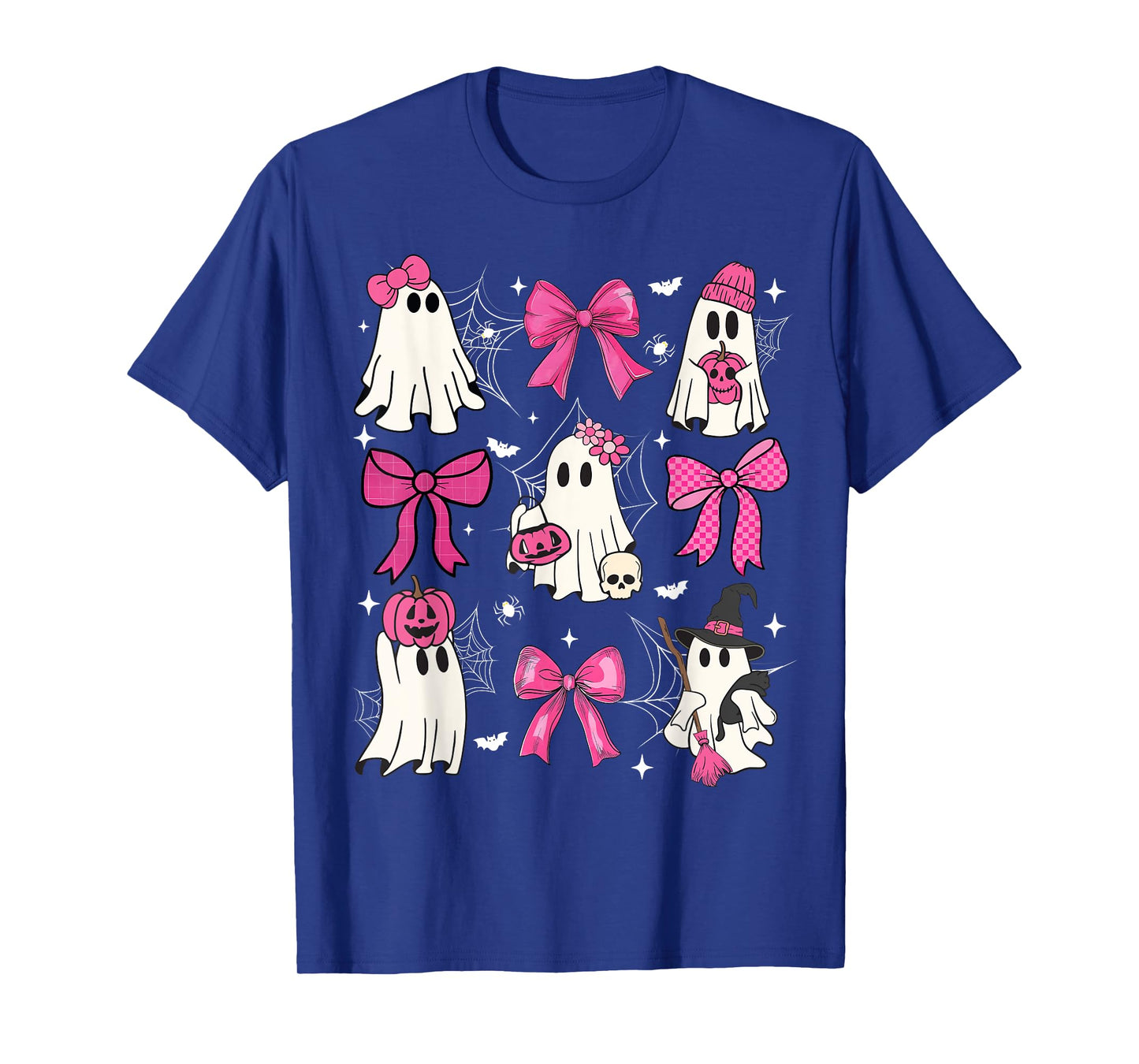 Cute Ghost Halloween Coquette Bow Girl Women Kid T-Shirt