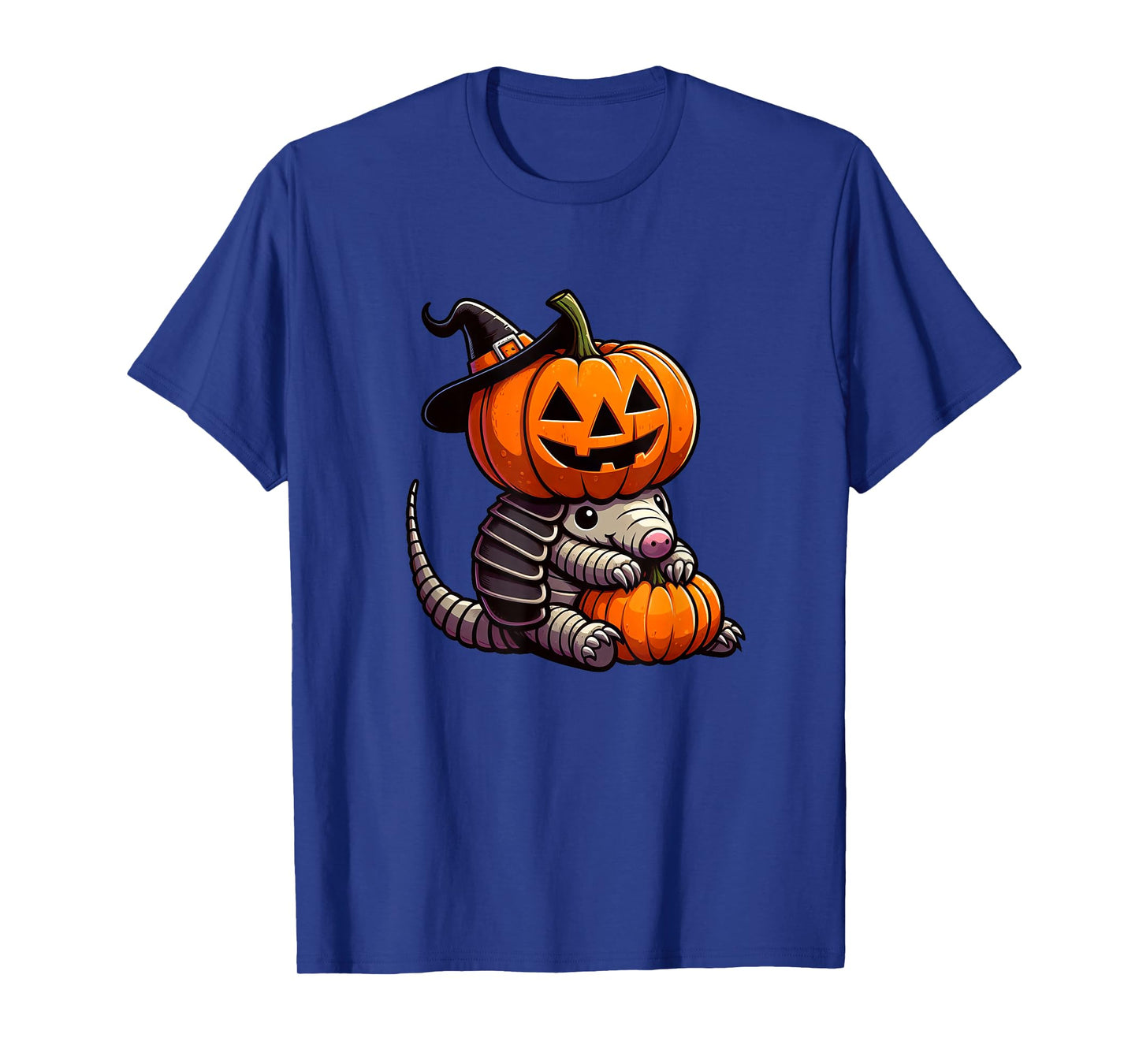 Cute Halloween Armadillo Witch Cartoon T-Shirt