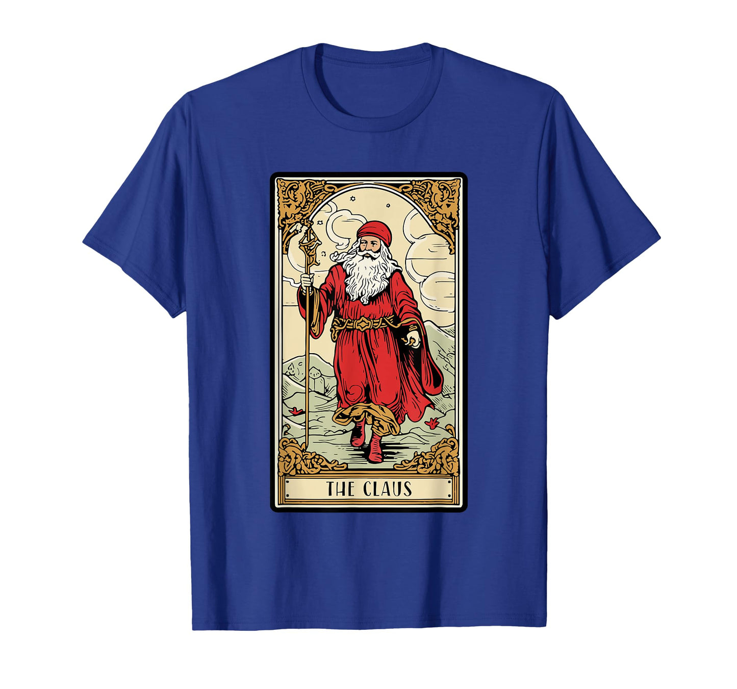 Vintage Santa Claus Card Christmas Aesthetic Mystical T-Shirt
