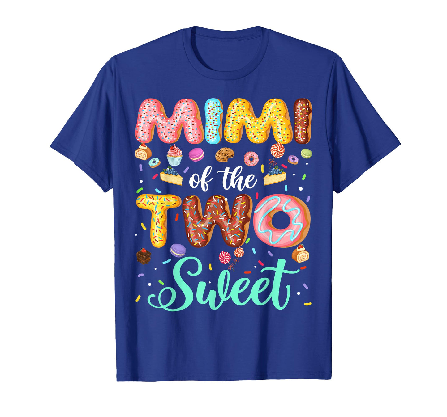 Mimi Of The Two Sweet 2Nd Birthday Boy Girl Donut T-Shirt