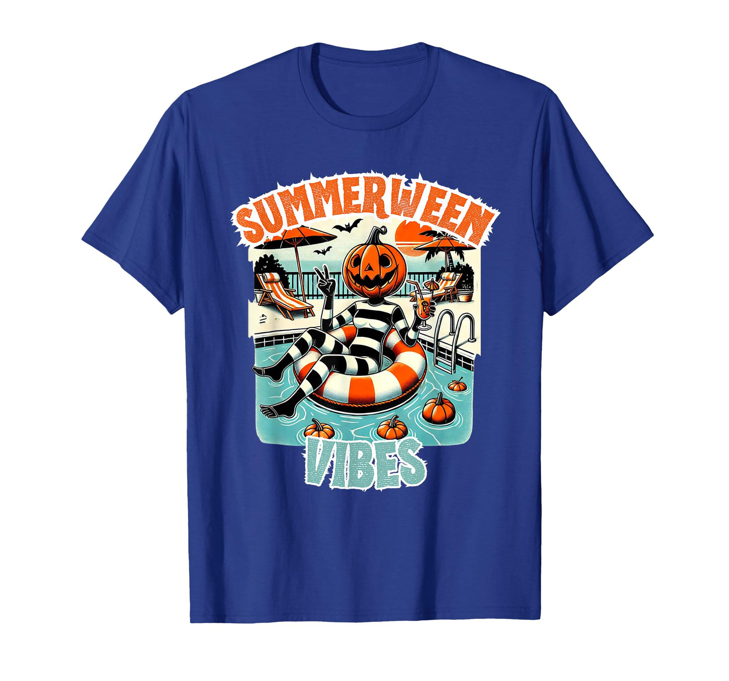 Summerween Vibes Halloween in Summer Design T-Shirt