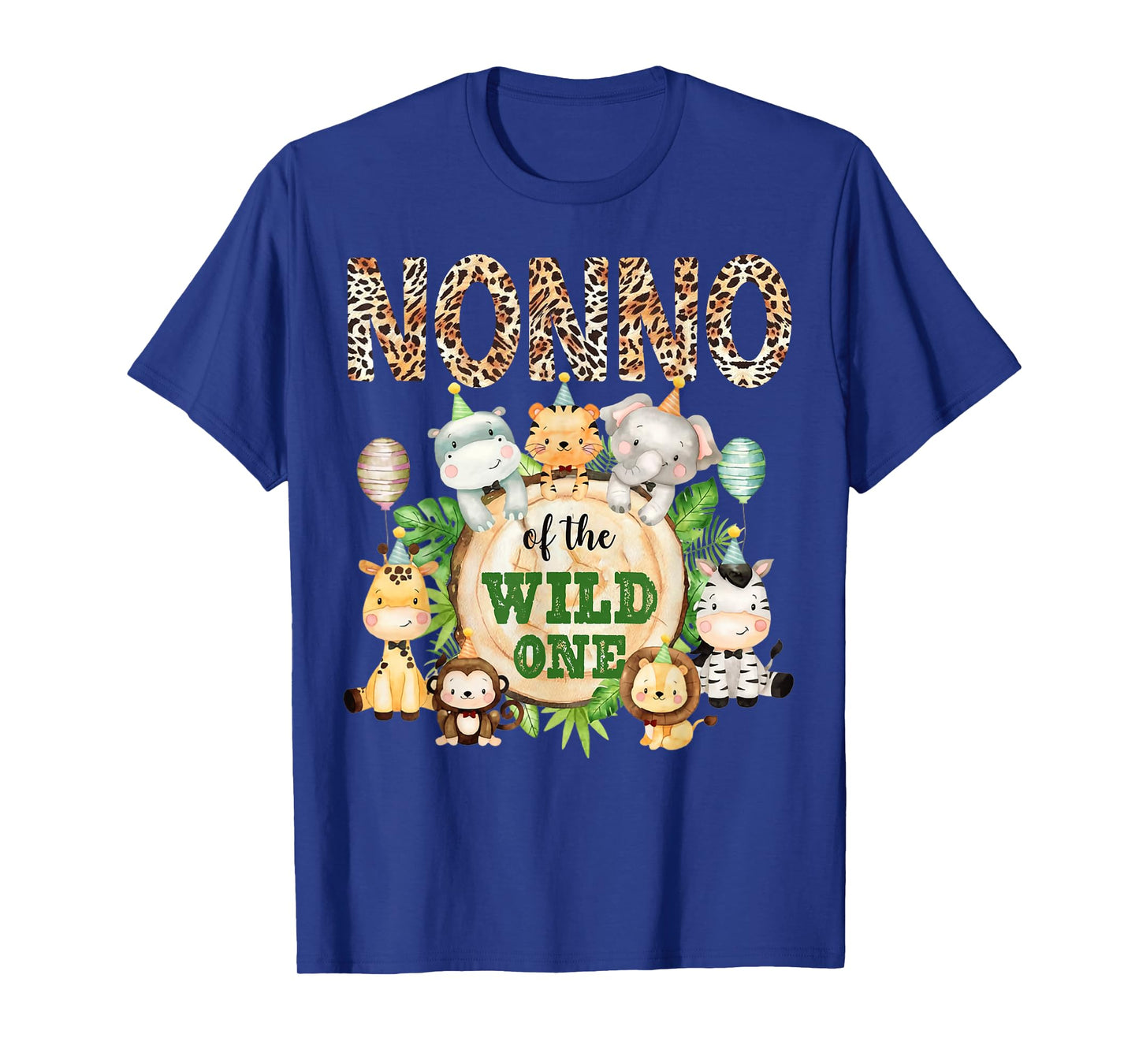 Nonno Of The Wild One 1st Birthday Safari Family Matching T-Shirt