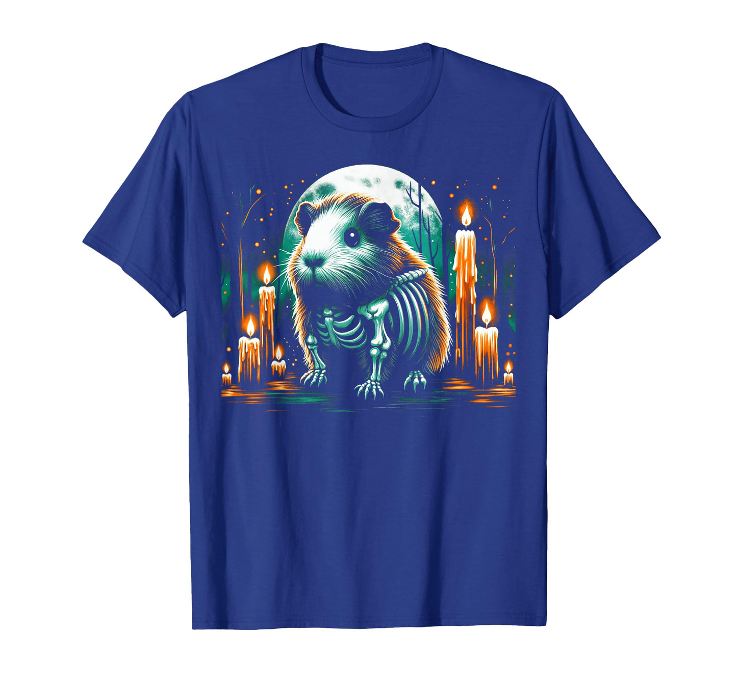 Cool Guinea Pig Skeleton Halloween Christmas Birthday T-Shirt