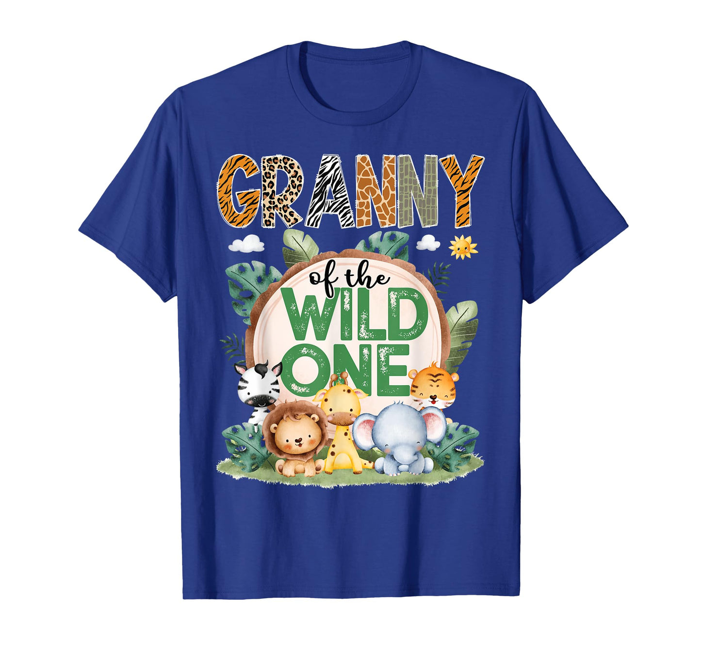 Granny Of The Wild One Safari Jungle 1St Birthday Party T-Shirt