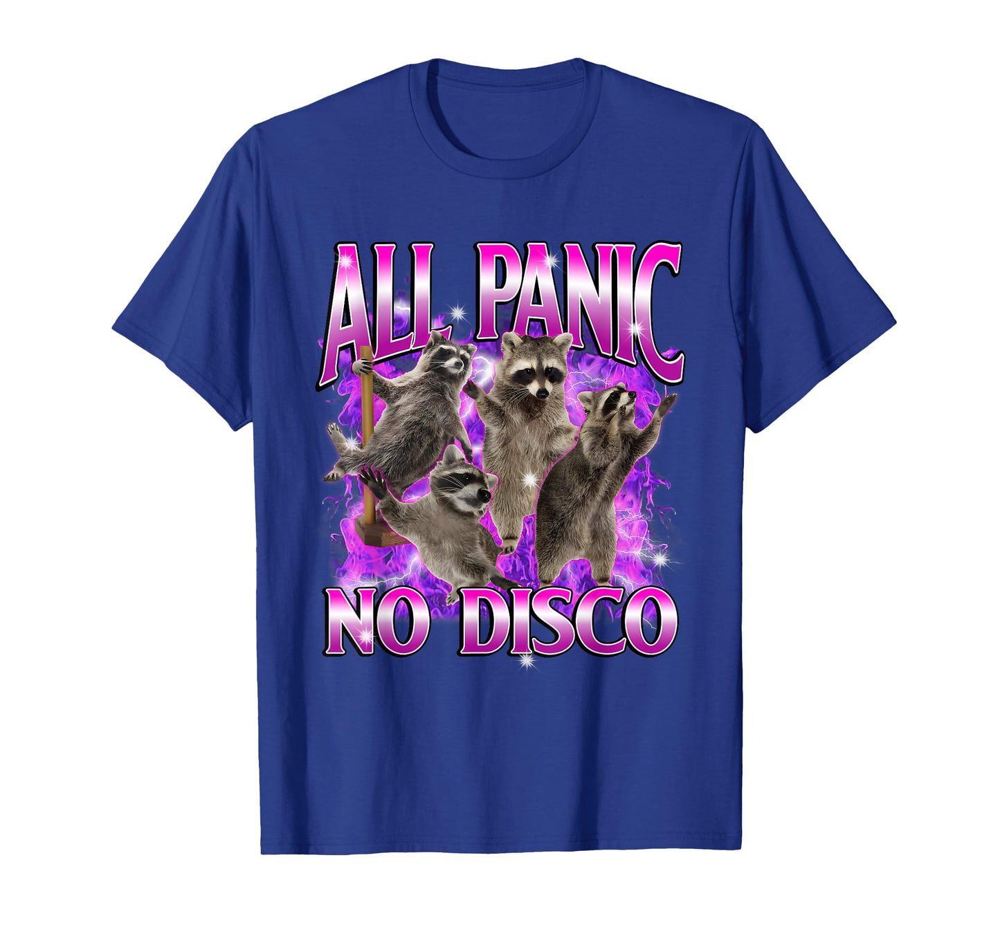 All Panic No Disco Raccoon Meme Funny Ironic Goofy Ahh Meme T-Shirt