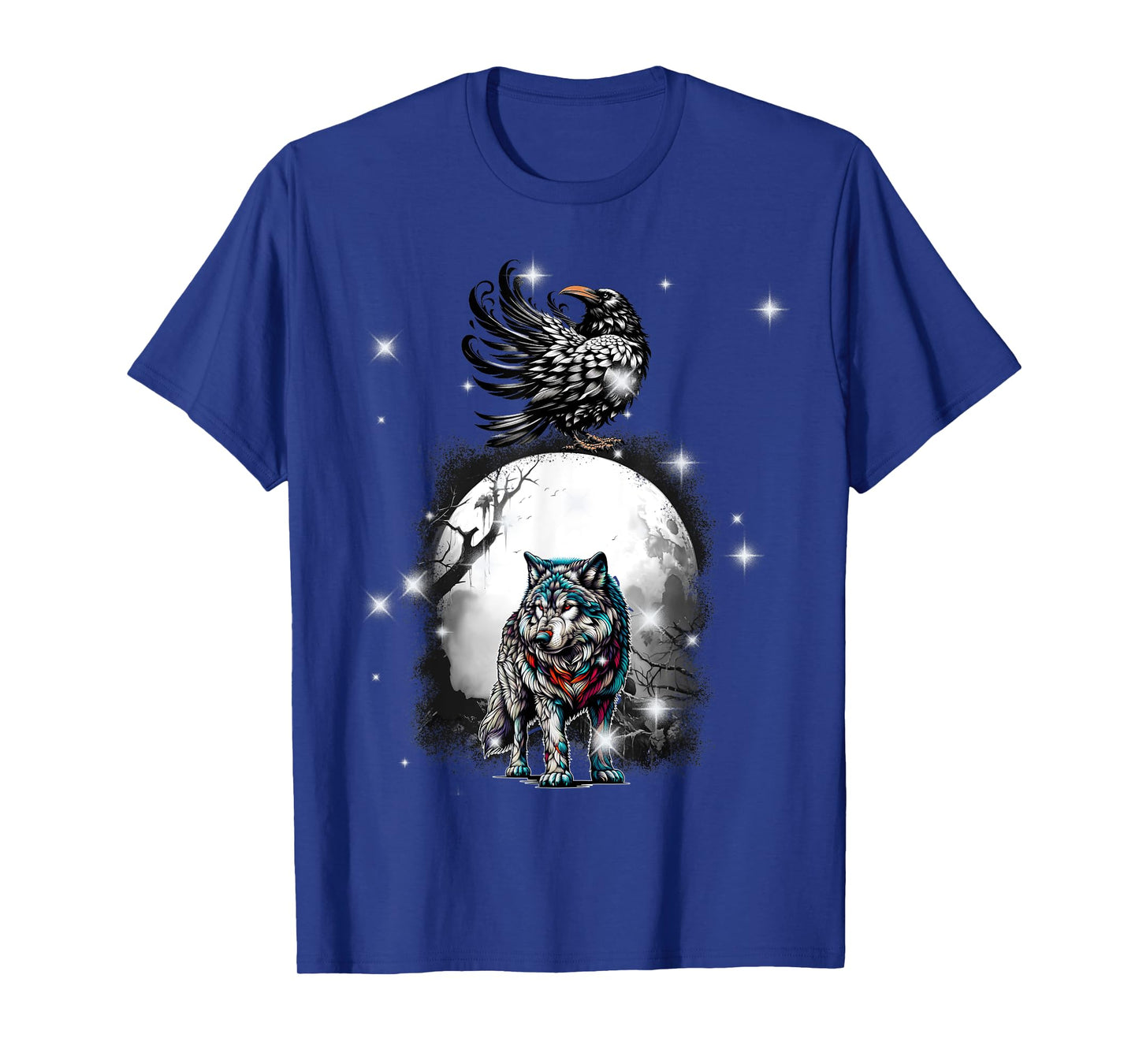 Fairy Tale Figurine Children Child Raven Forest Mystical Wolf T-Shirt
