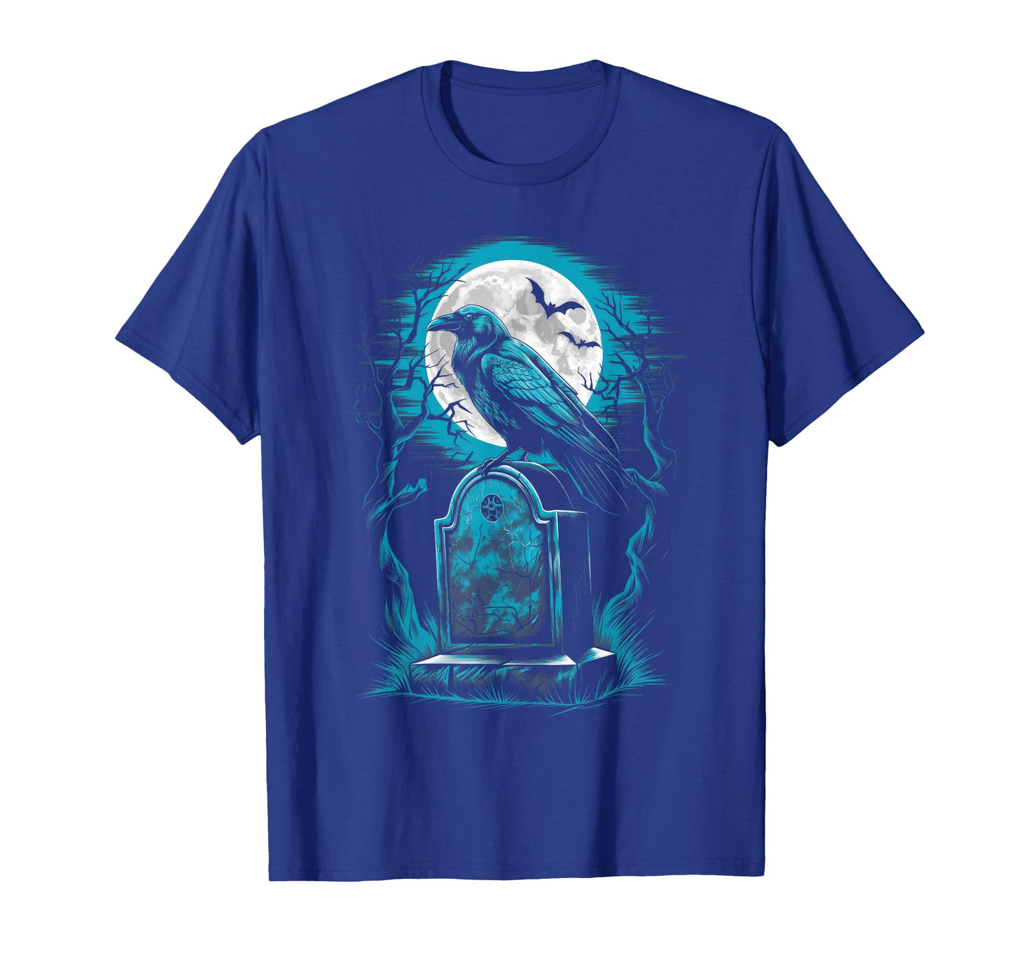 Raven Bird Gothic Spooky graveyard T-Shirt