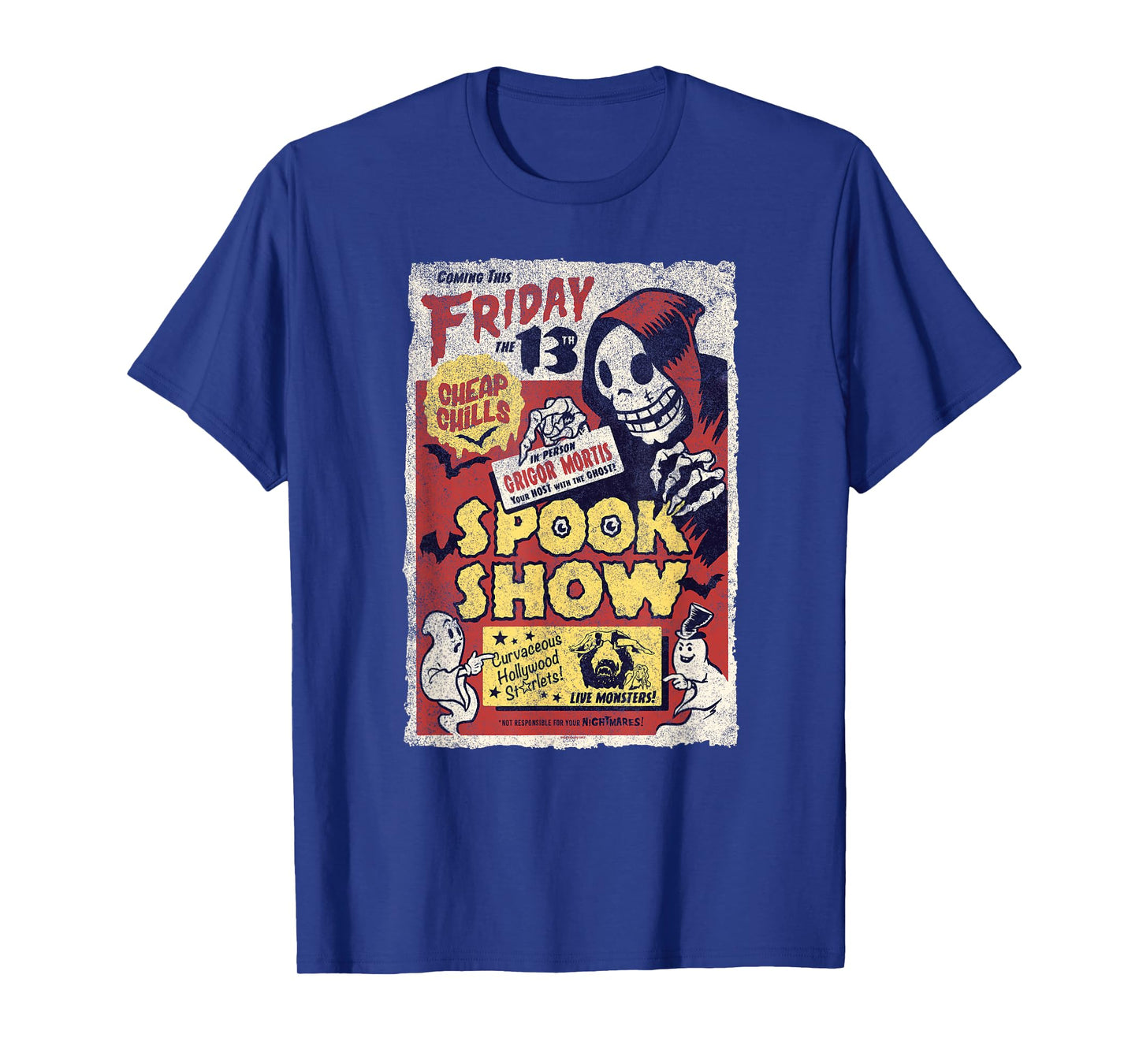 Spook Show, Retro Vintage-style Horror Fan T-Shirt