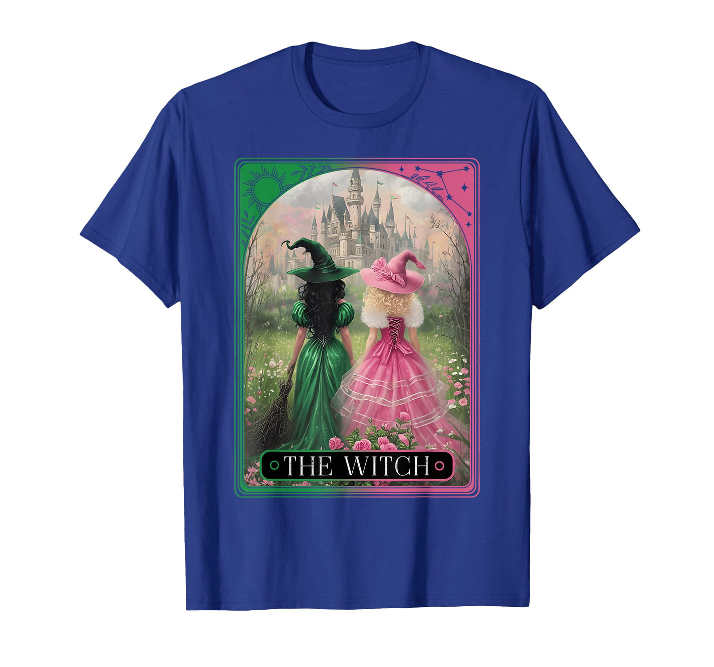 The Witch Tarot Card Halloween Salem Witch Craft Women Girls T-Shirt