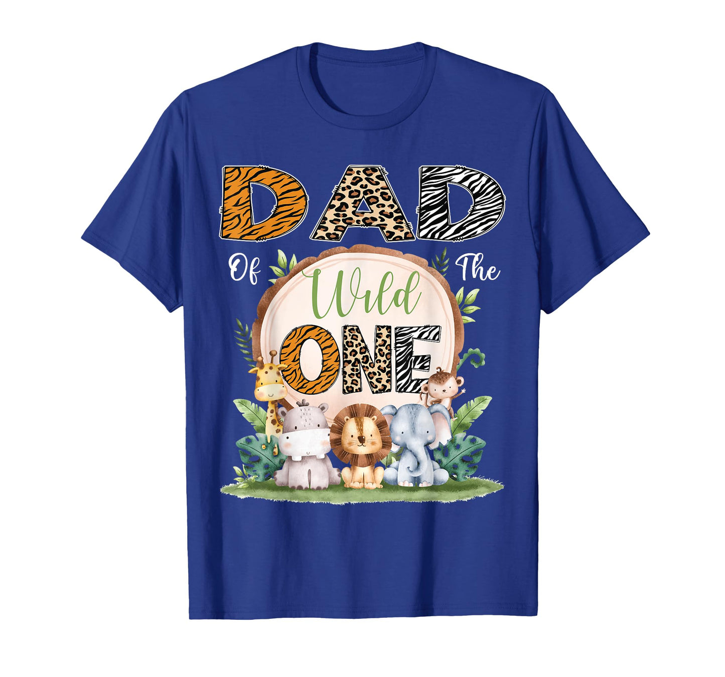 Dad Of The Wild One First Birthday Safari Woodland T-Shirt