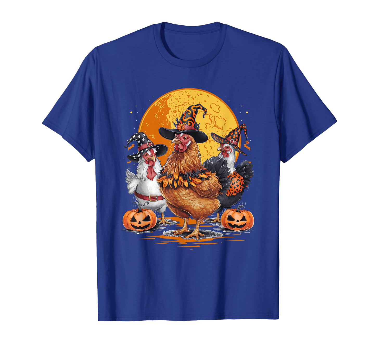 Funny Chicken Halloween Costume Spooky Season Chickens Witch T-Shirt