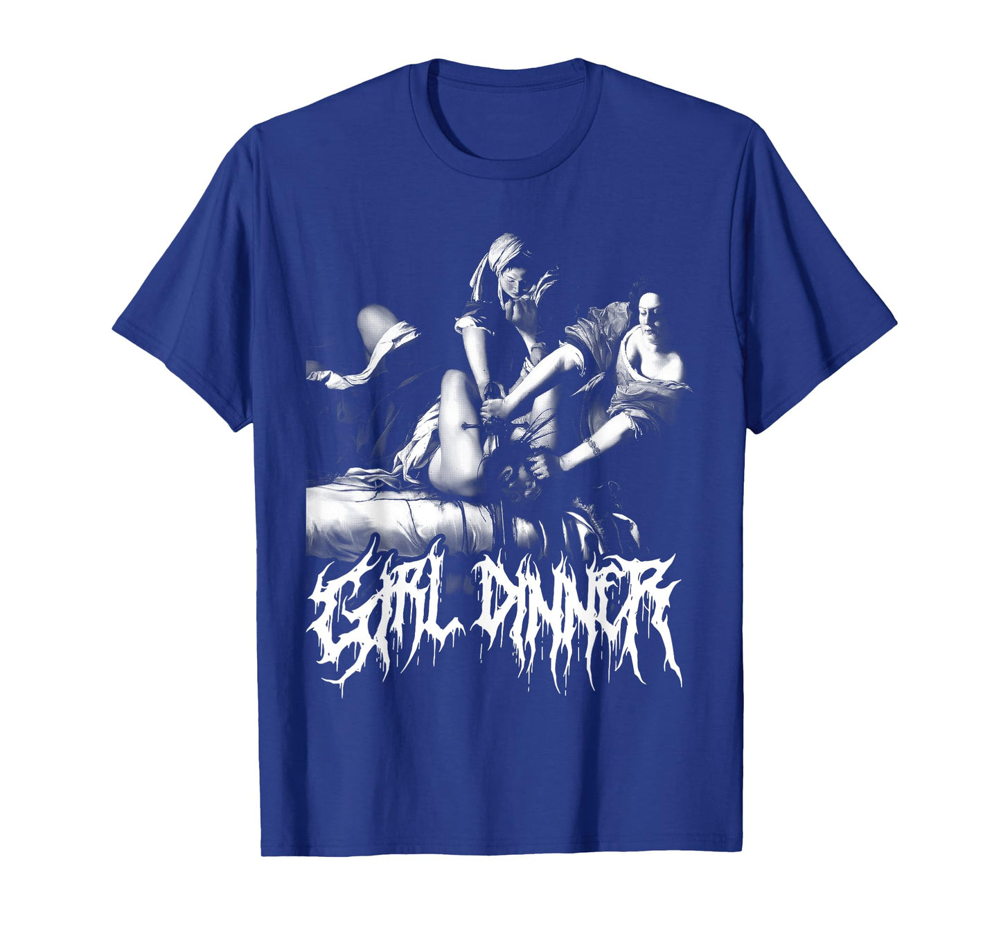 Black Metal Girl Dinner Feminist Alt Goth Punk Death Metal T-Shirt