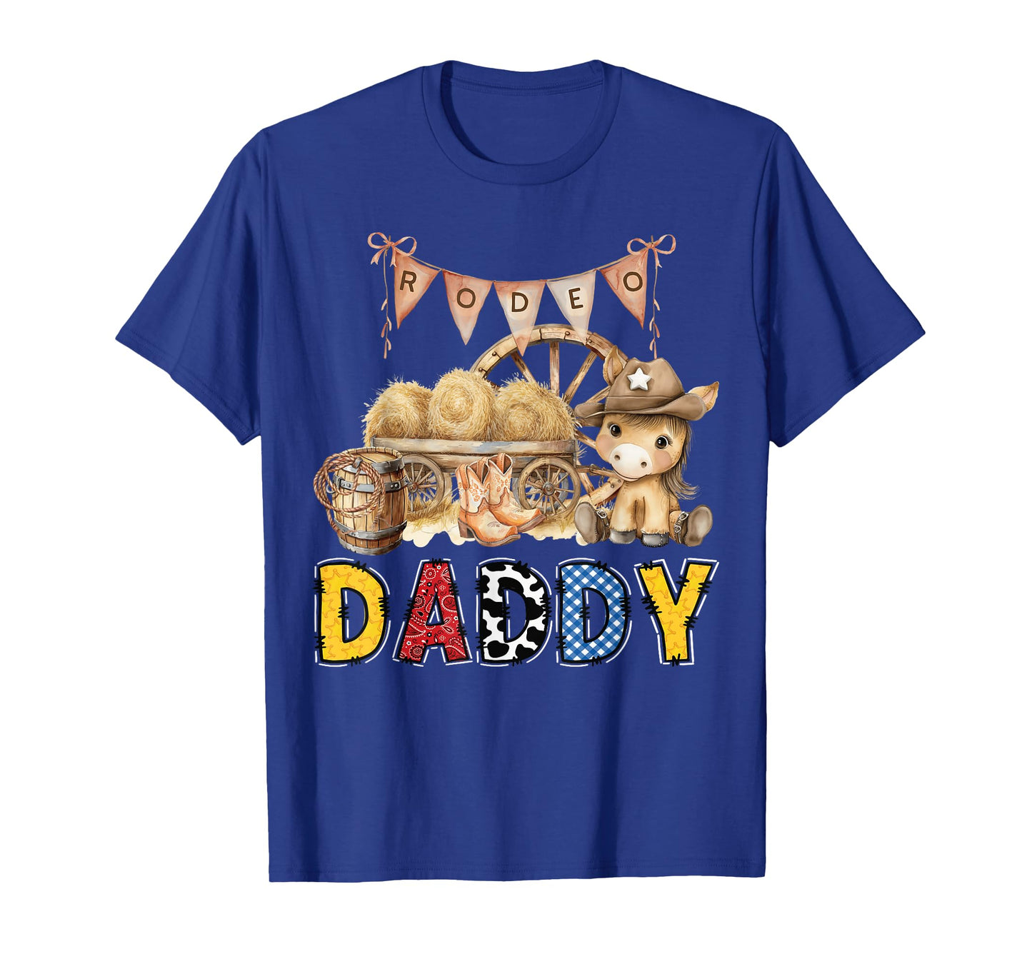 Rodeo Daddy Western Cowboy Birthday Family Matching T-Shirt
