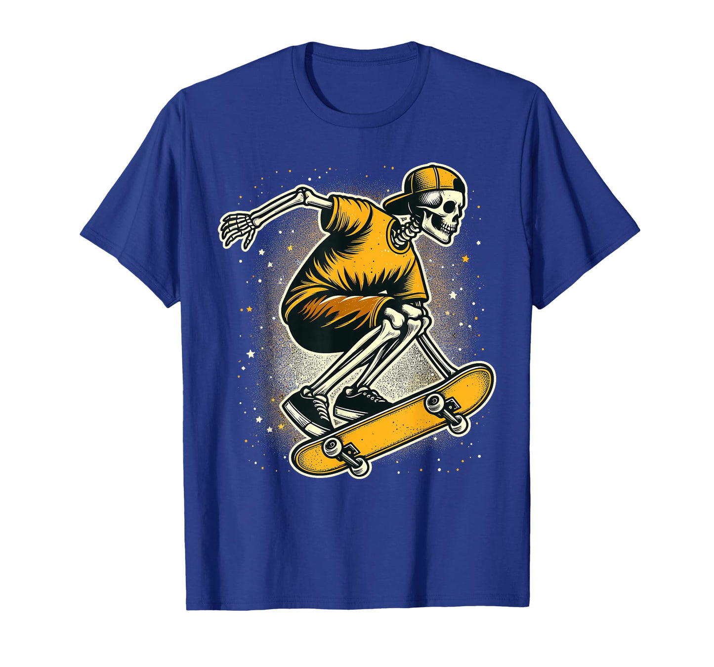 Halloween Skeleton Skater Skateboard T-Shirt