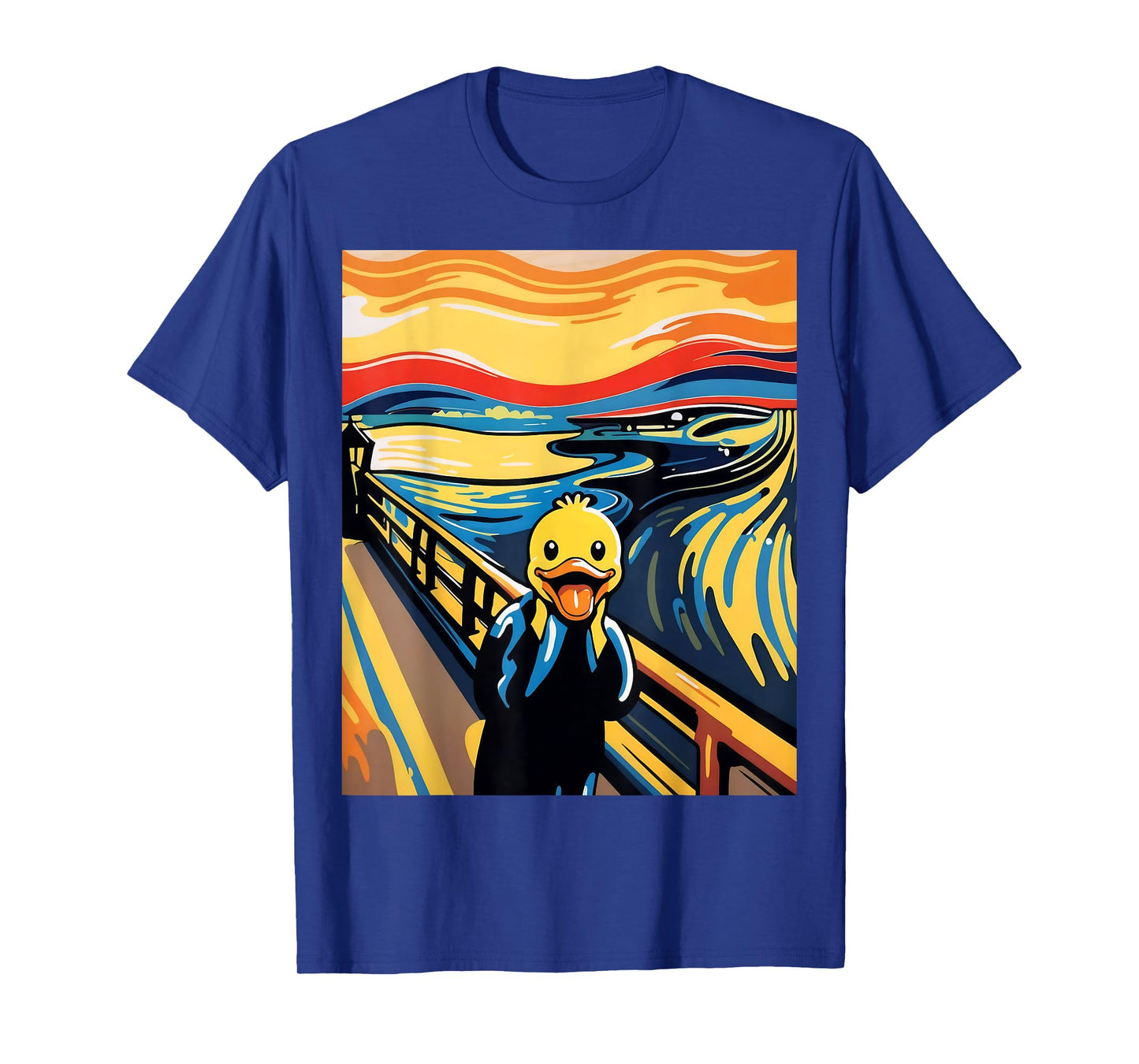 Funny Rubber Duck The Scream Ducky Lovers Men Women Kids T-Shirt