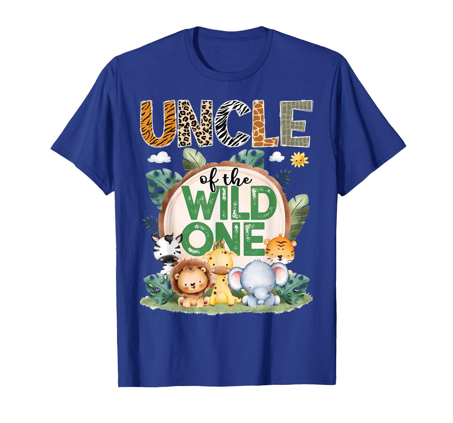 Uncle Of The Wild One Safari Jungle 1St Birthday Party T-Shirt