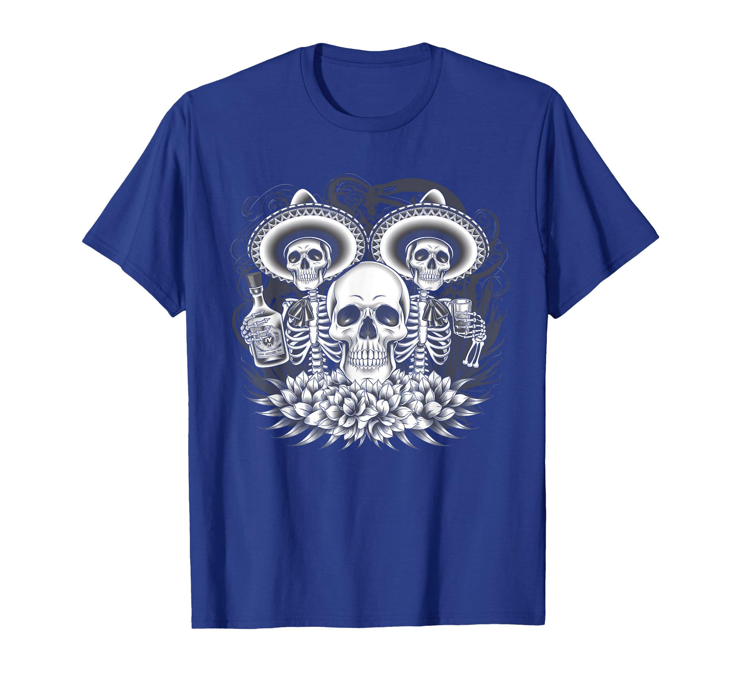 Mexico Vintage Skeleton Tequila Dia De Los Muertos Mexican T-Shirt