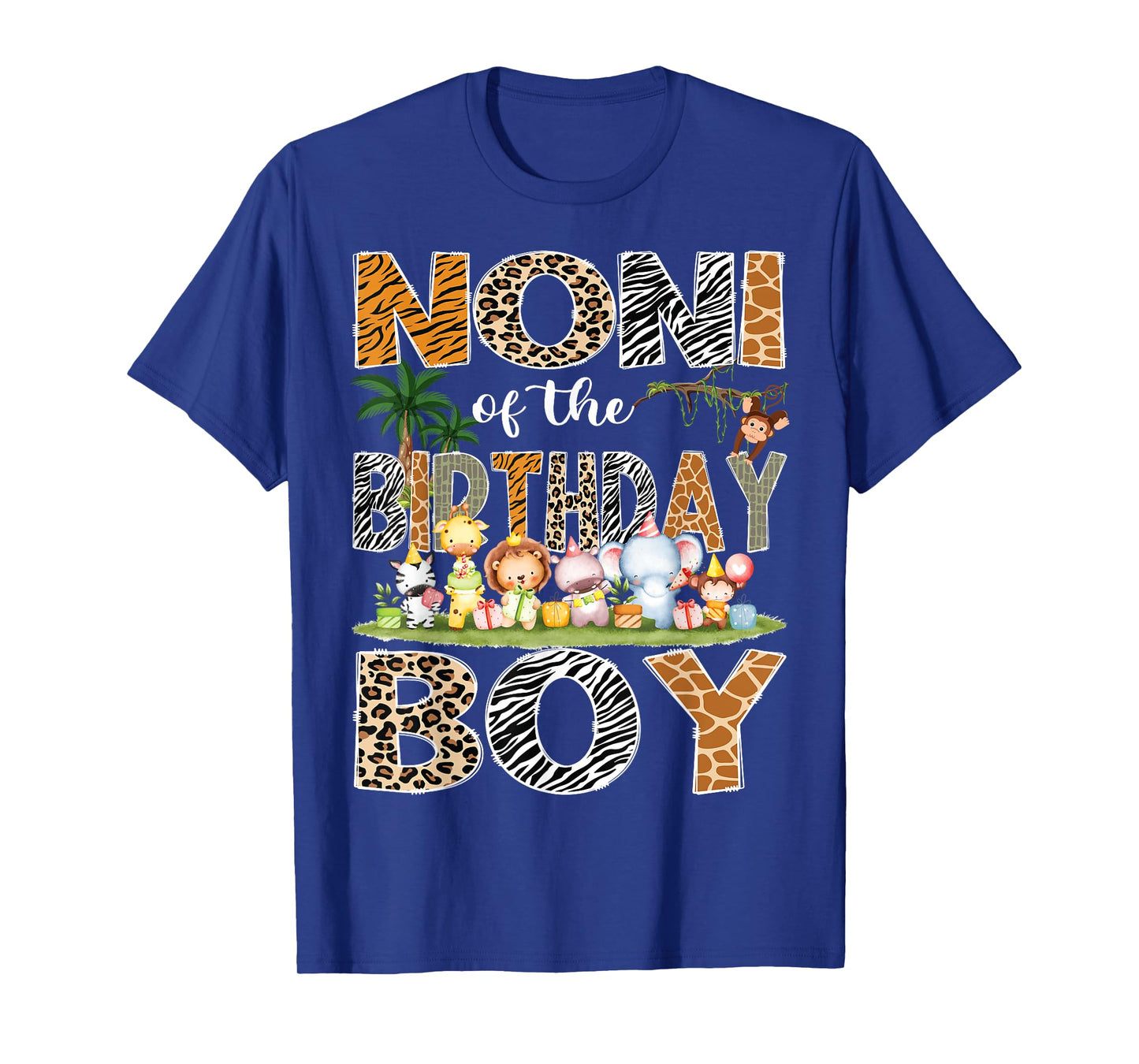 Noni Of The Birthday Boy Safari Jungle Animals Lover T-Shirt