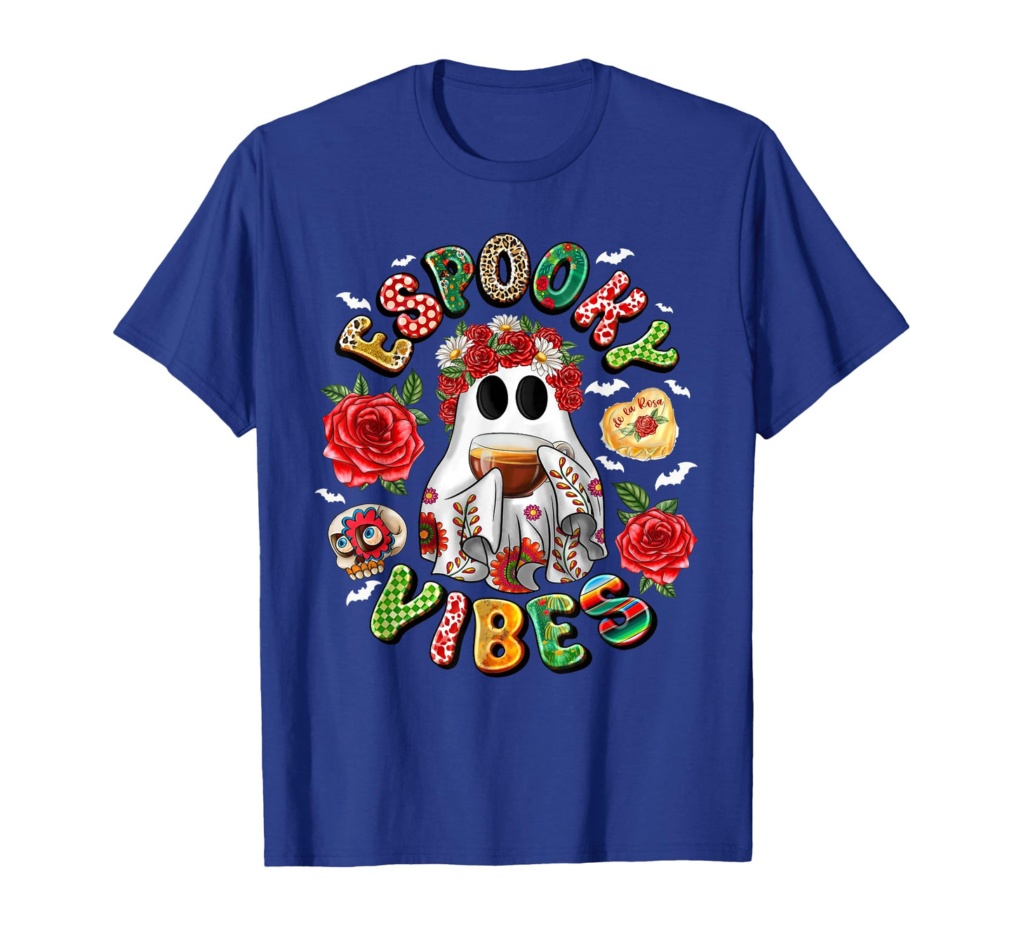 Espooky Vibes Mexican Ghost Day Of The Dead Dia De Muertos T-Shirt