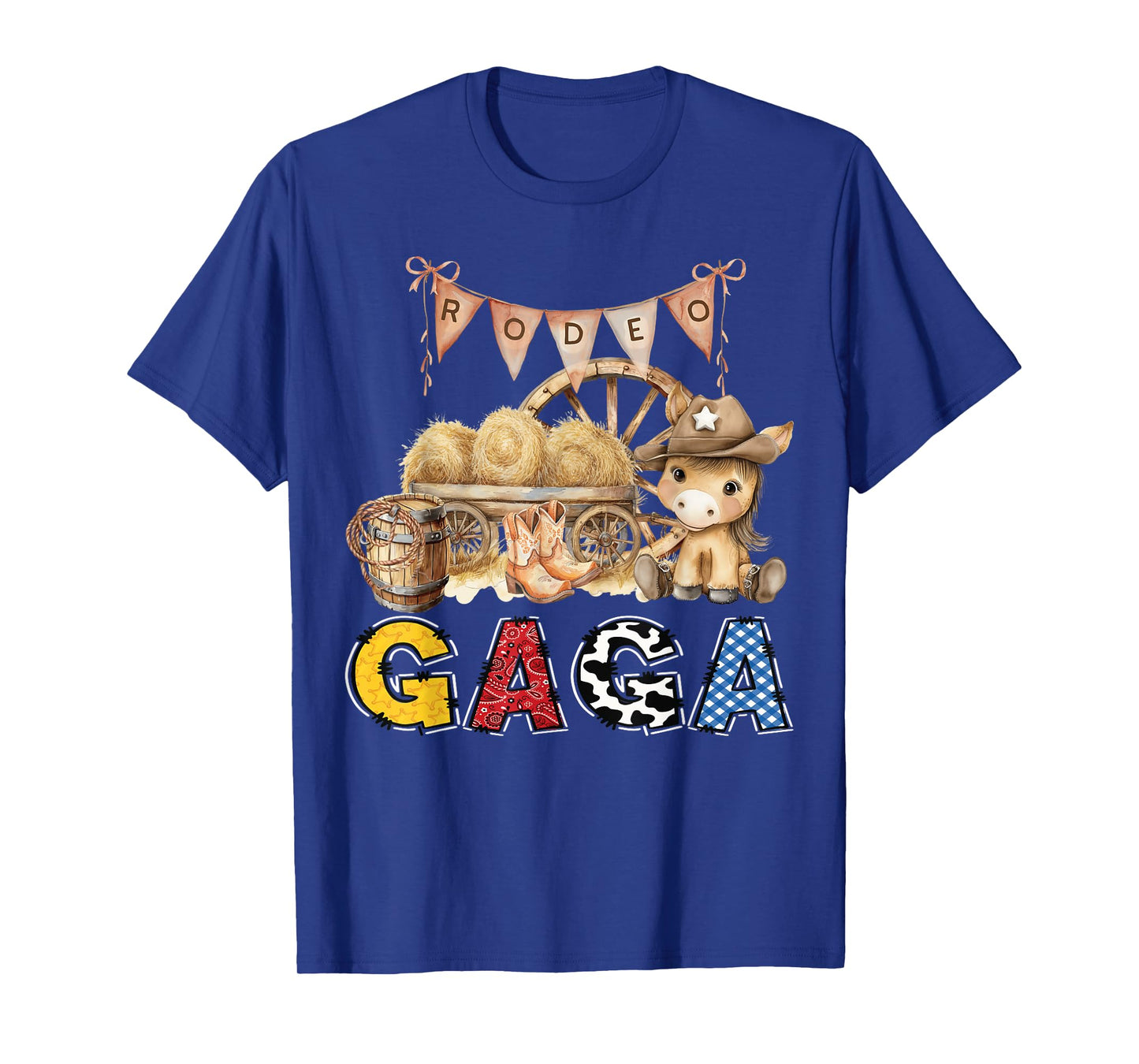 Rodeo Gaga Western Cowboy Birthday Family Matching T-Shirt