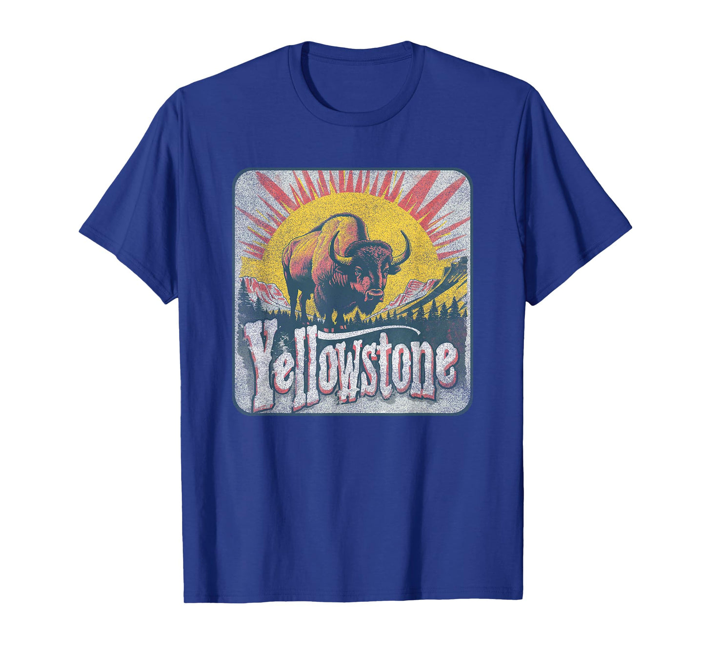 Yellowstone - US National Park Vintage Men Women Kids Retro T-Shirt