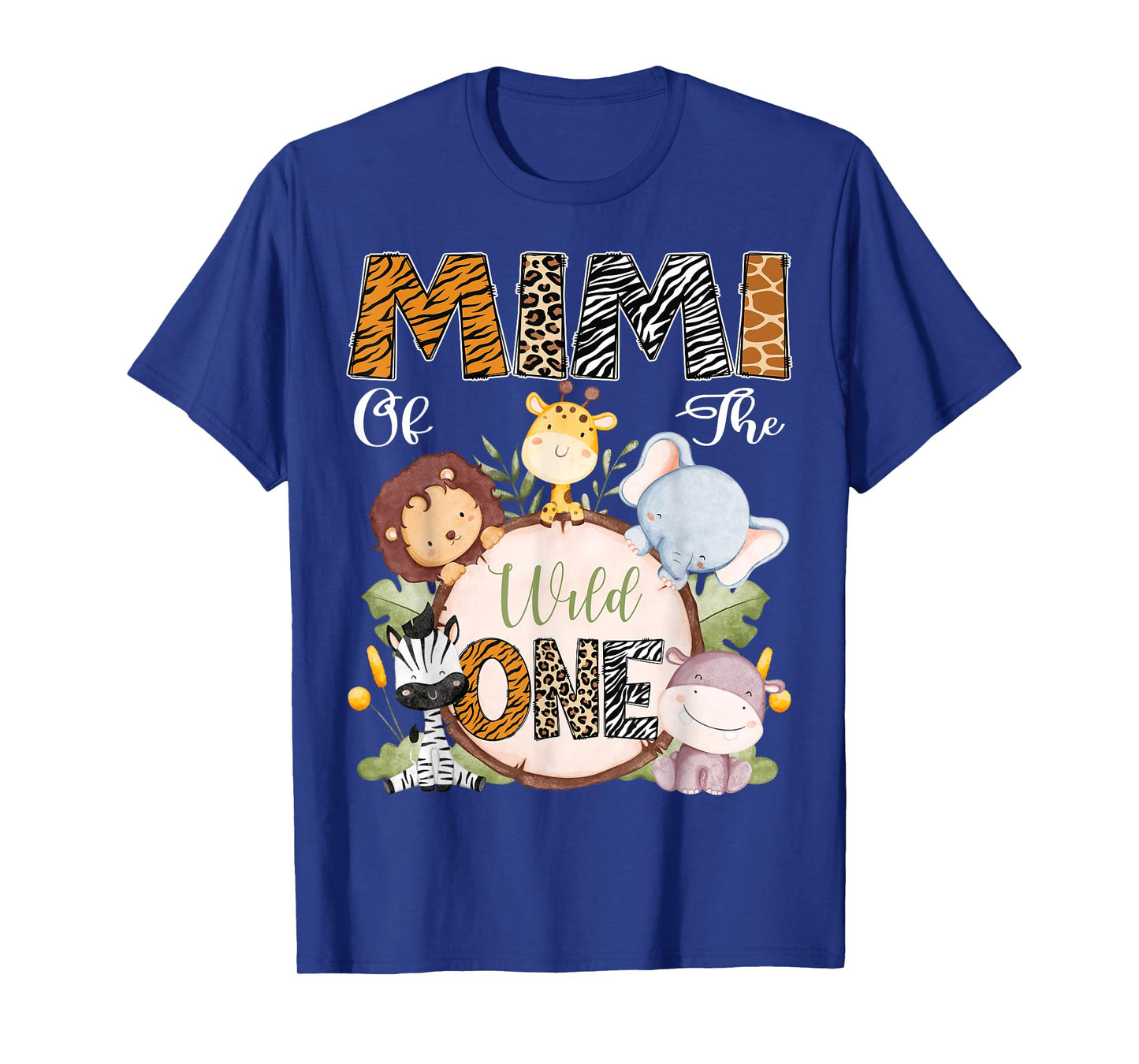 Mimi Of The Wild One 1St Birthday Safari Woodland T-Shirt