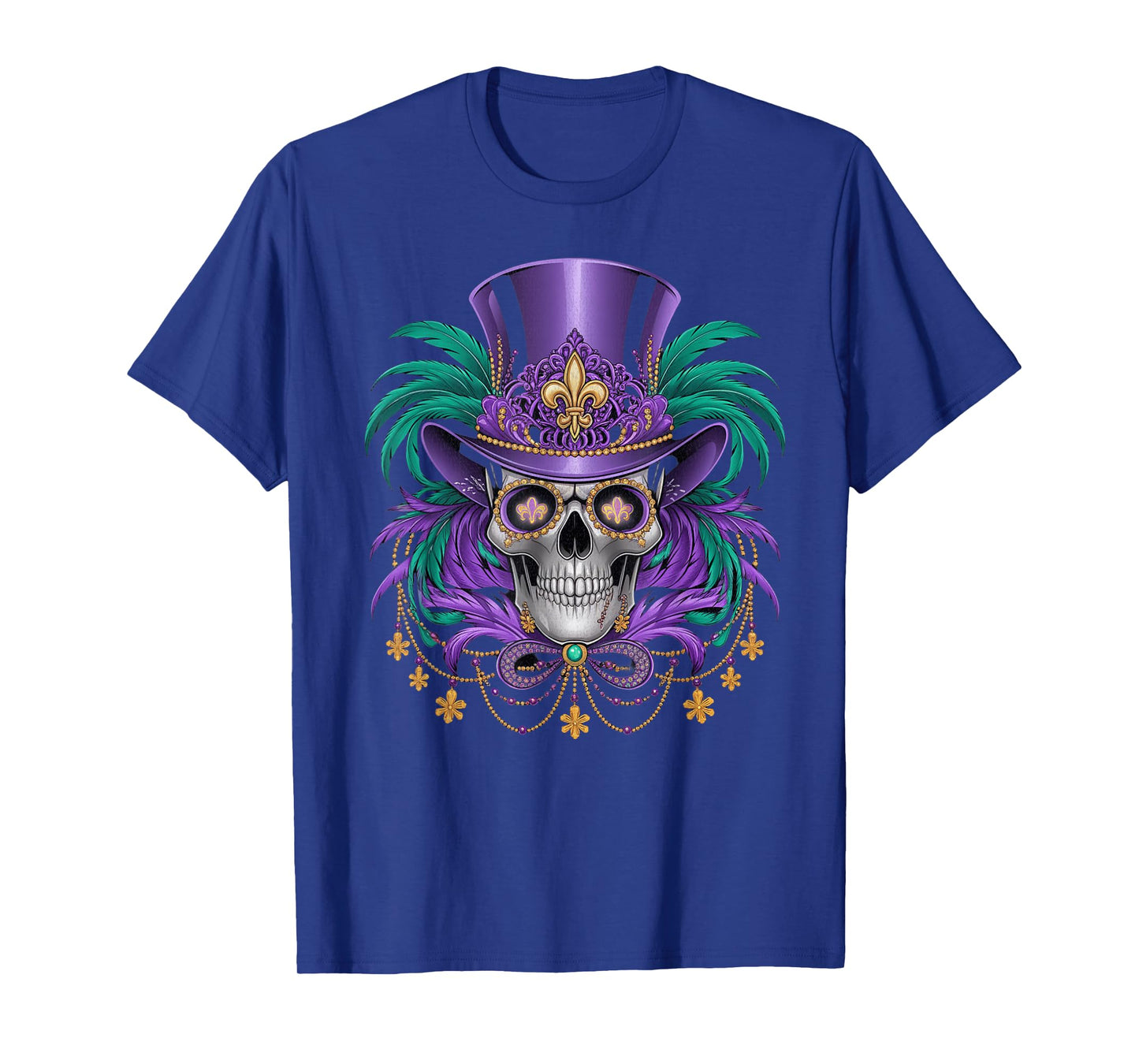 Mardi Gras Costume Sugar Skull Carnival For Men Women T-Shirt