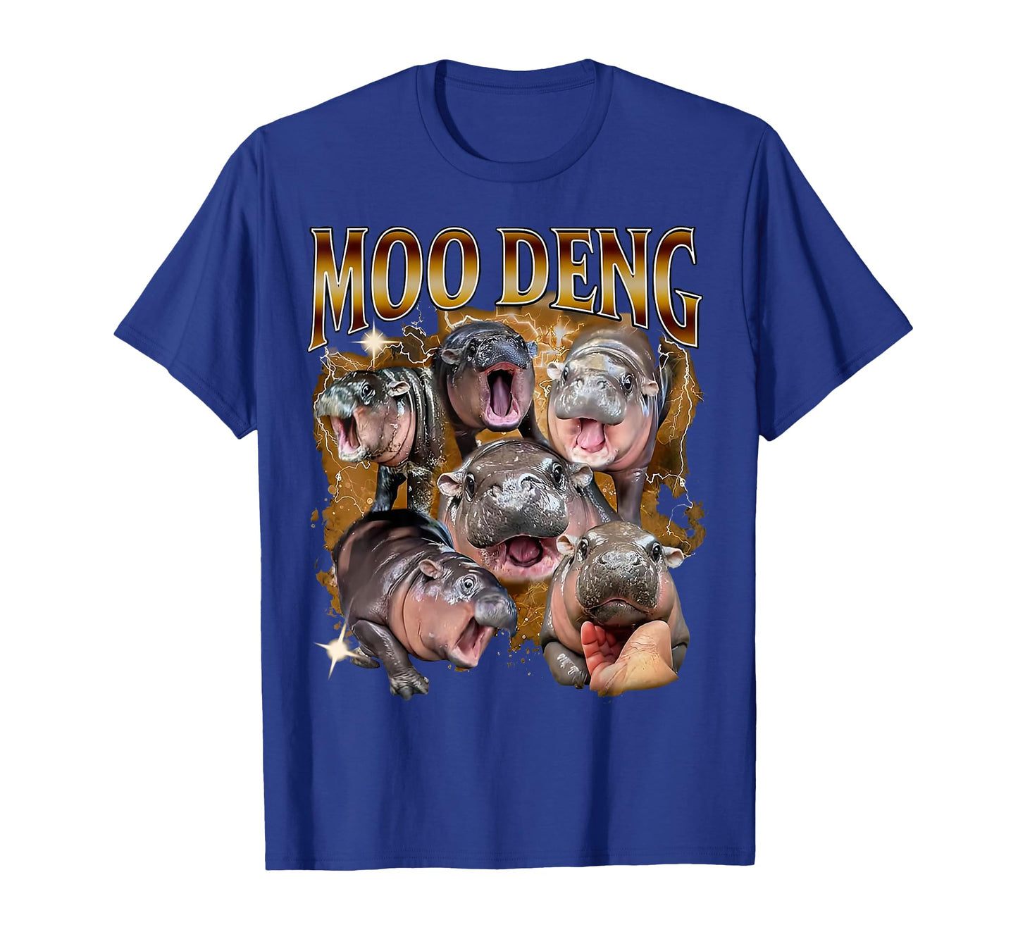Funny Moo-Deng Baby Pygmy Hippo Cute Zoo For Family Tee T-Shirt