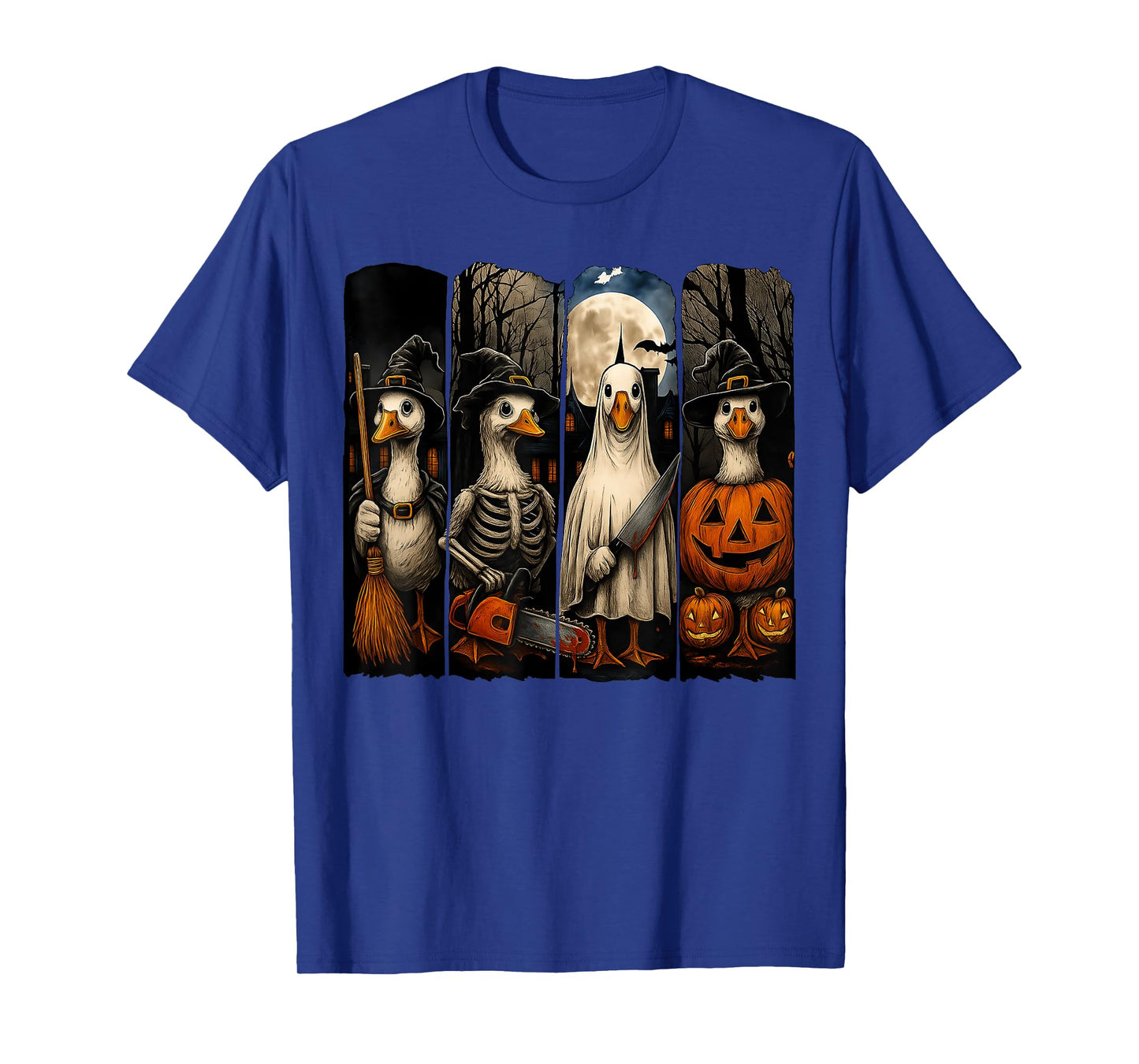 HUGvyn Halloween: Goose Horror Spooky Ghost Goose Movie Fall T-Shirt