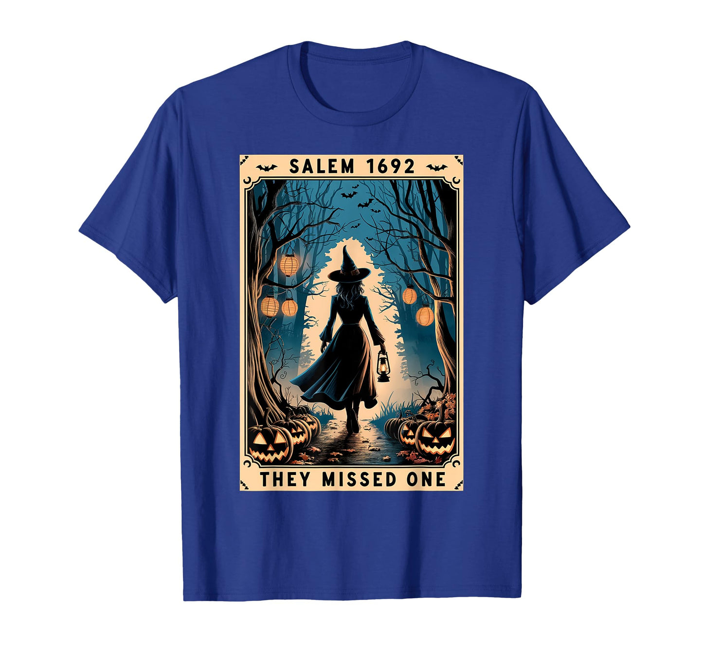 Salem 1692 They Missed One Halloween Witch Trials Women T-Shirt