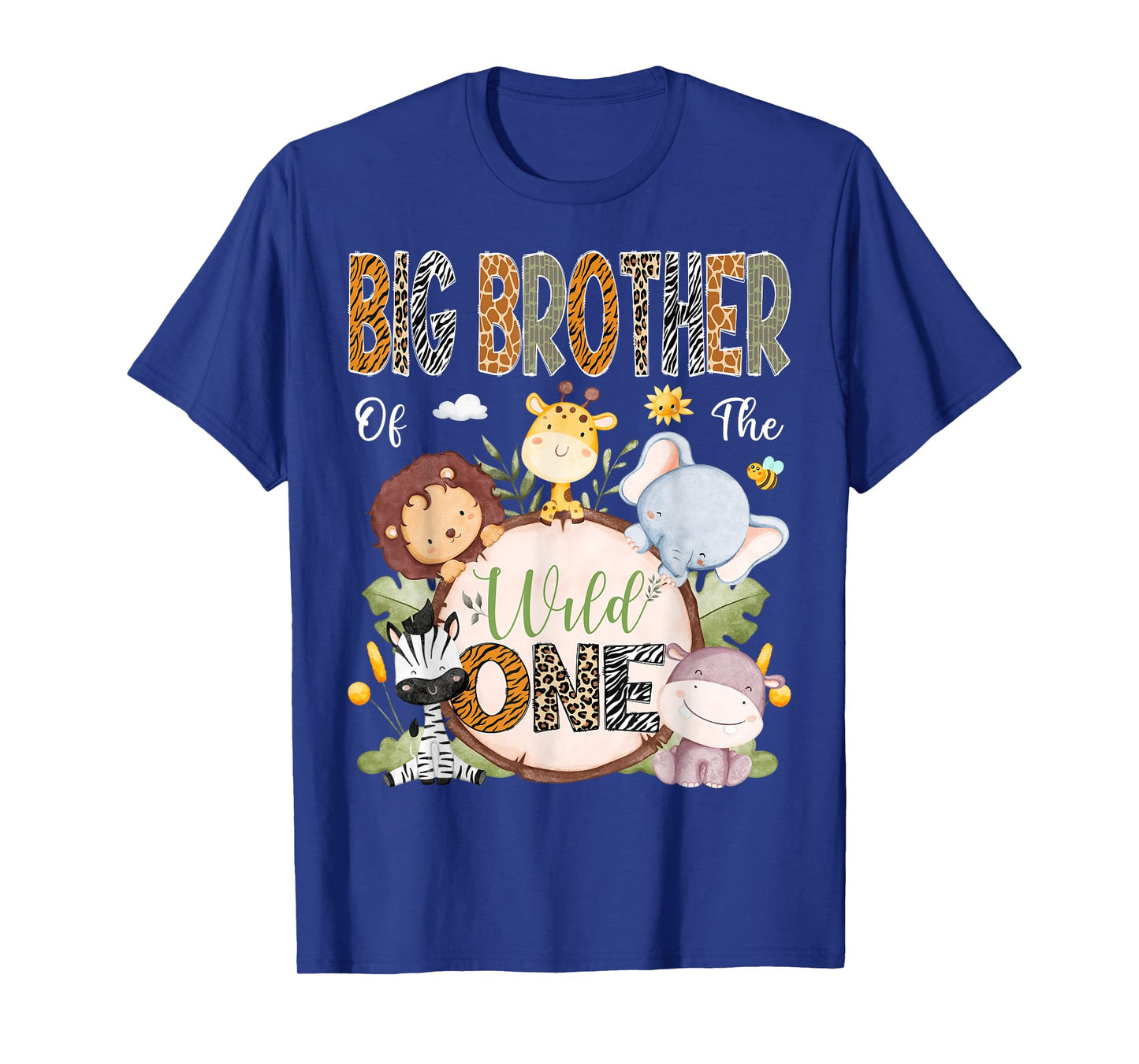 Big Brother Of The Wild One 1St Birthday Safari Animals T-Shirt