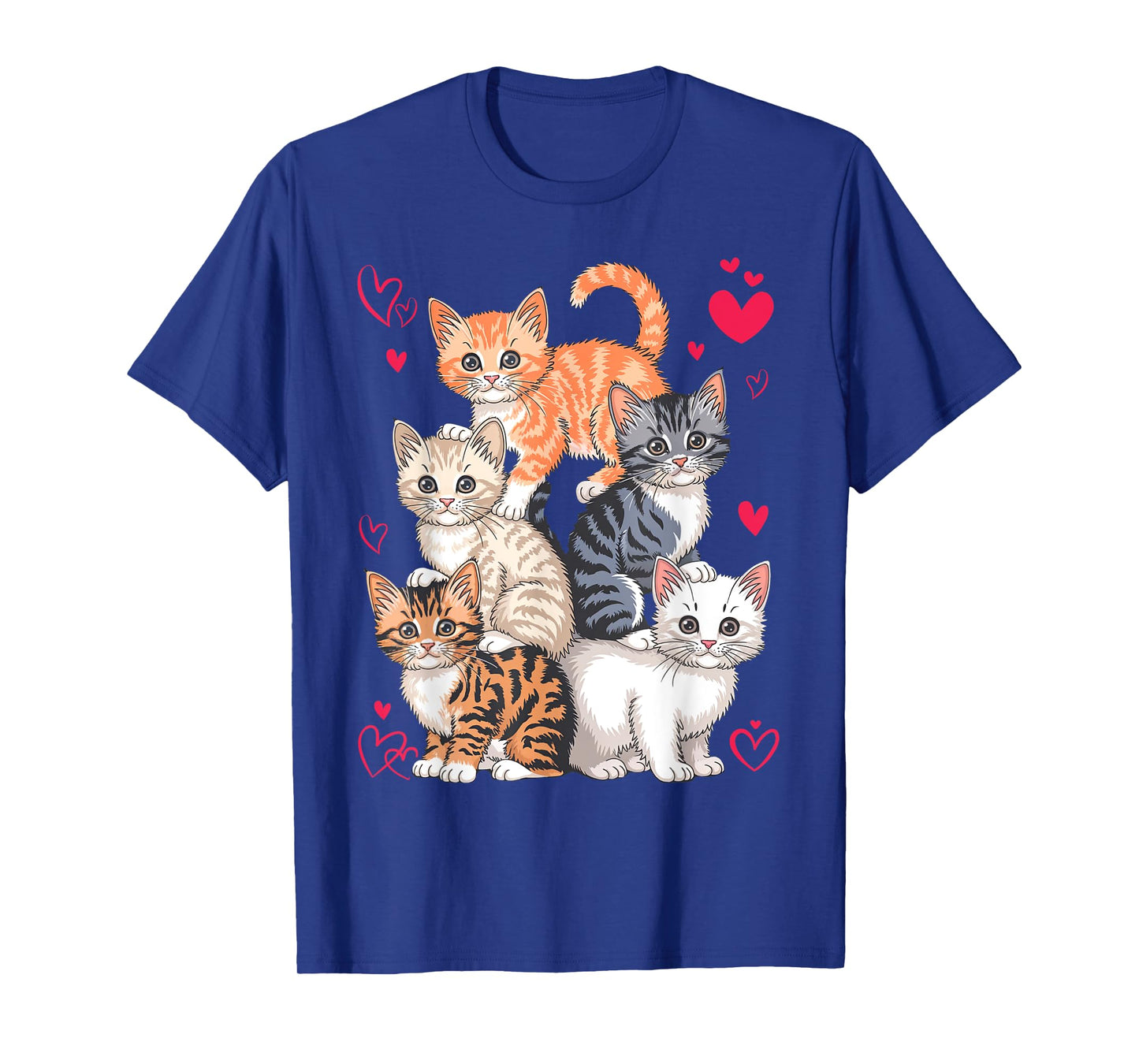 Cute Kawaii Cats Funny Kitten Cat Lover Gift Women Girl T-Shirt