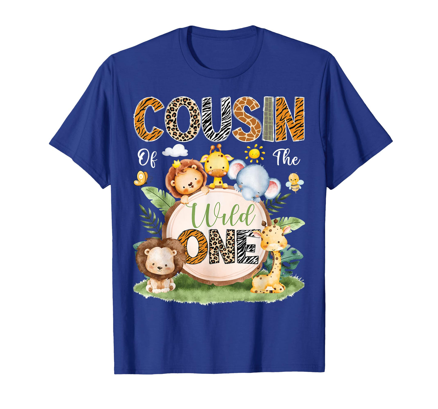 Cousin Of The Wild One 1St Birthday Boy Safari Jungle T-Shirt