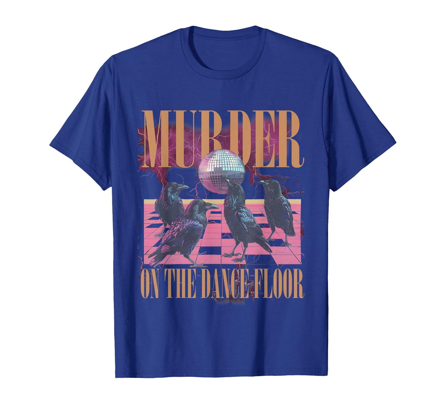 Murder On The Dance Floor Crow Dancing Disco Halloween T-Shirt