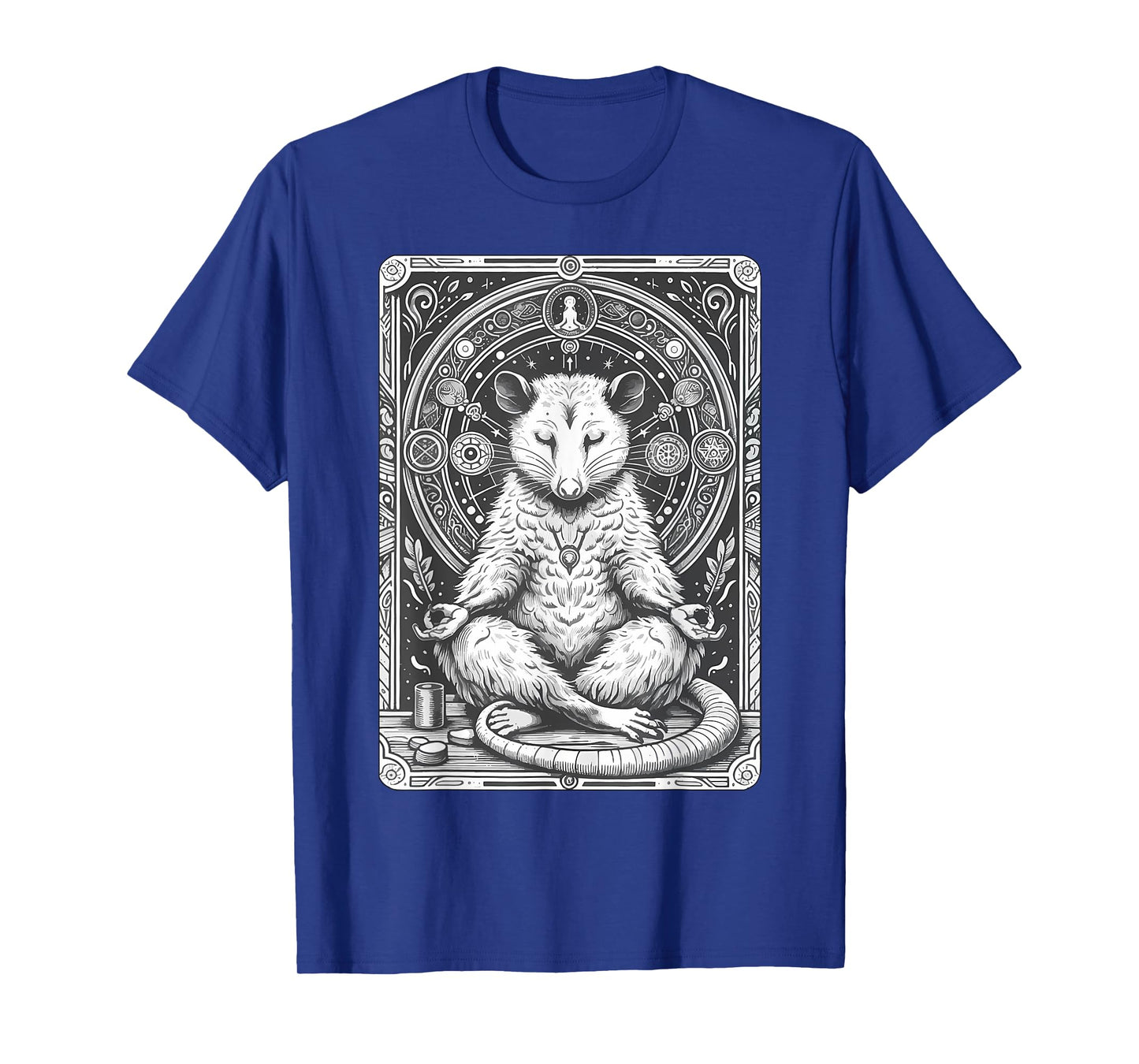 Meditating Opossum Tarot Card Possum Spiritual Meditation T-Shirt