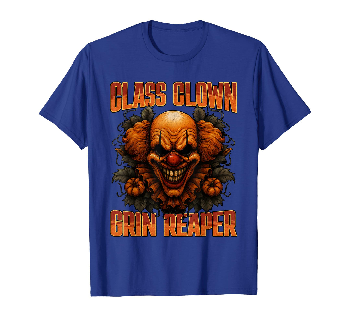 Class Clown Grin Reaper Funny Back to School Halloween Humor T-Shirt