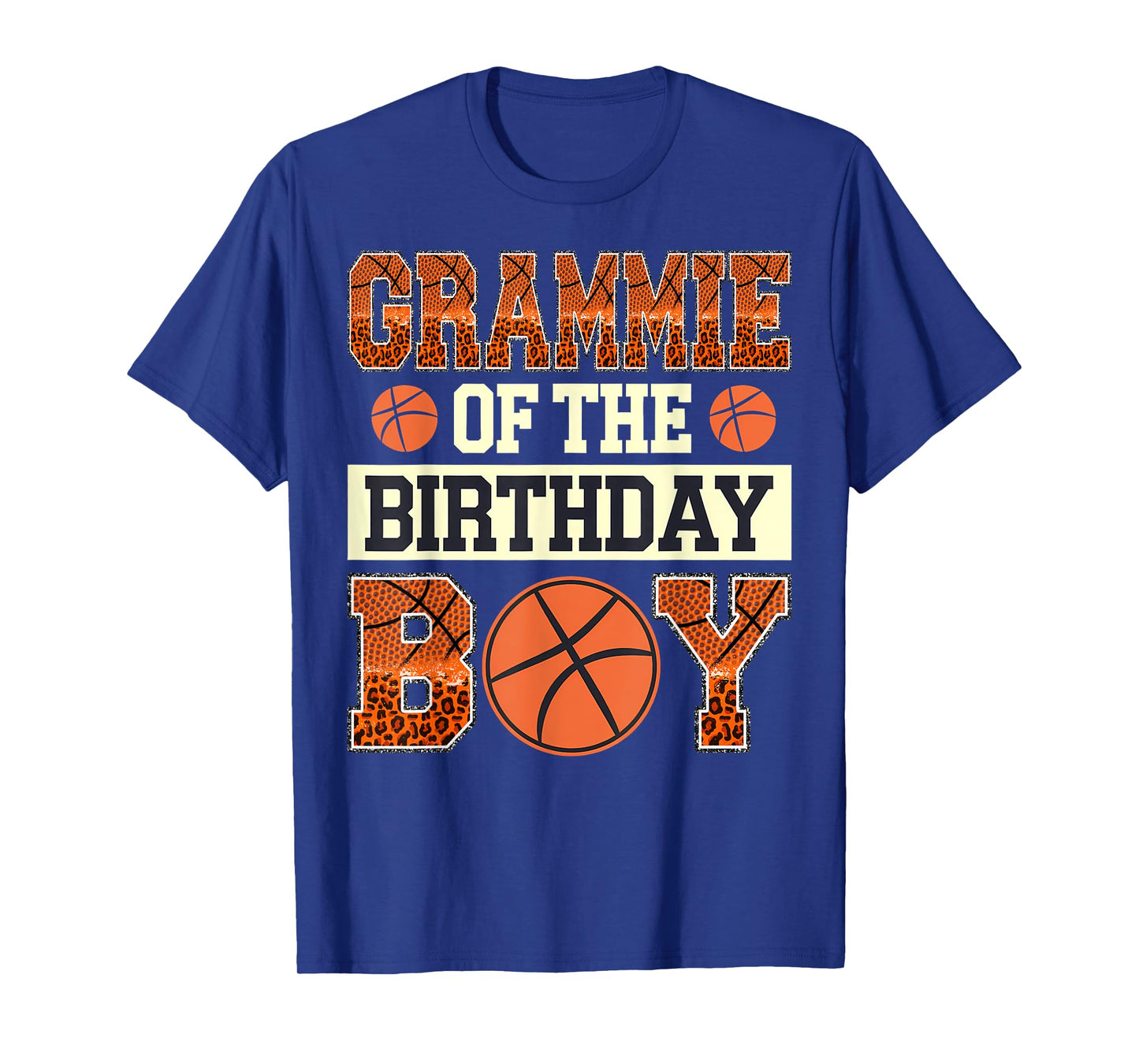 Grammie Of The Birthday Boy Basketball Baller Game Day T-Shirt