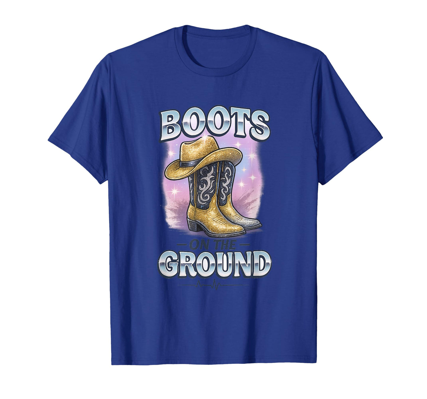 Cowgirl Boots On The Ground Western Boot Funny Gift For Girl T-Shirt