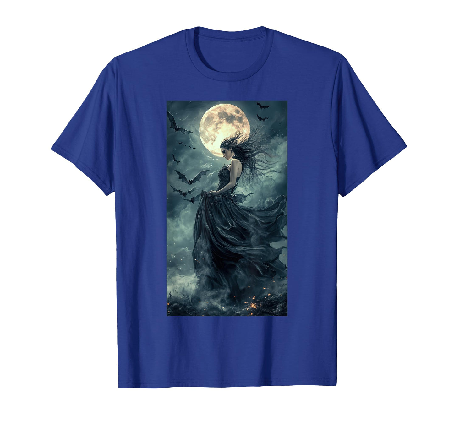 Beautiful Witch Gothic Fantasy Vampire Moonlight T-Shirt