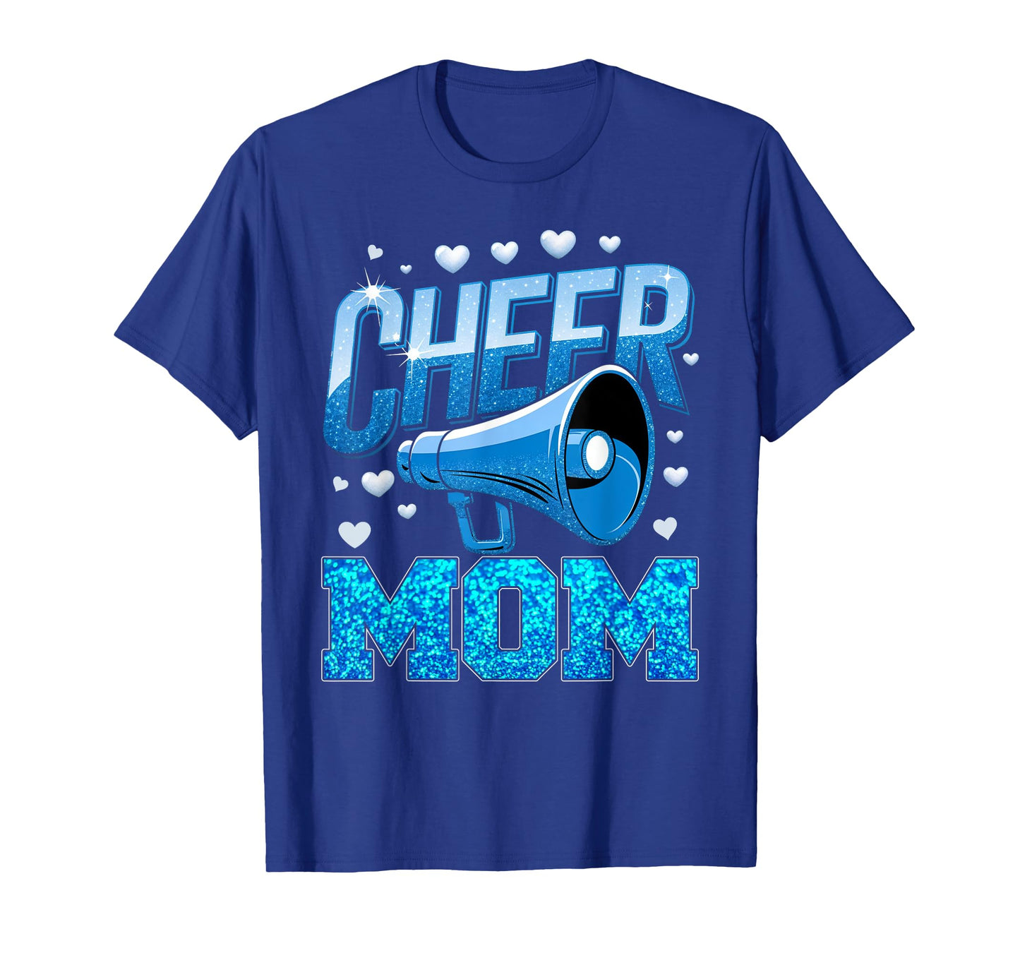 Cheer Mom Blue White T-Shirt