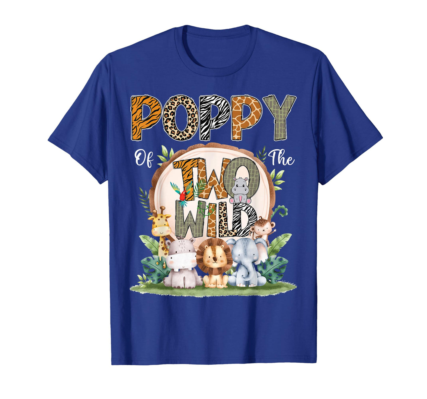 Poppy Of The Two Wild Animal Safari 2Nd Birthday Party T-Shirt