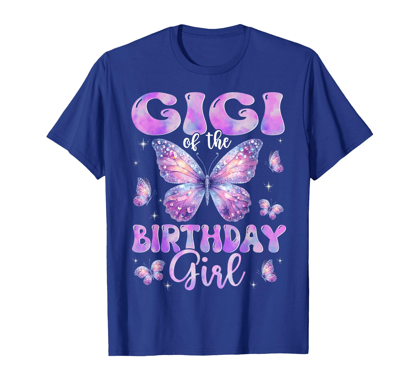 Gigi Of The Birthday Girl Butterfly Family Matching T-Shirt
