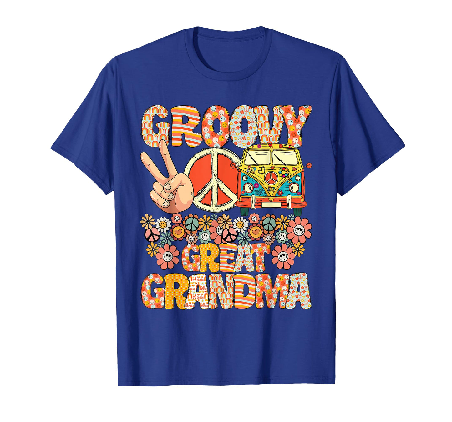 Groovy Great Grandma Retro Matching Family Baby Shower T-Shirt