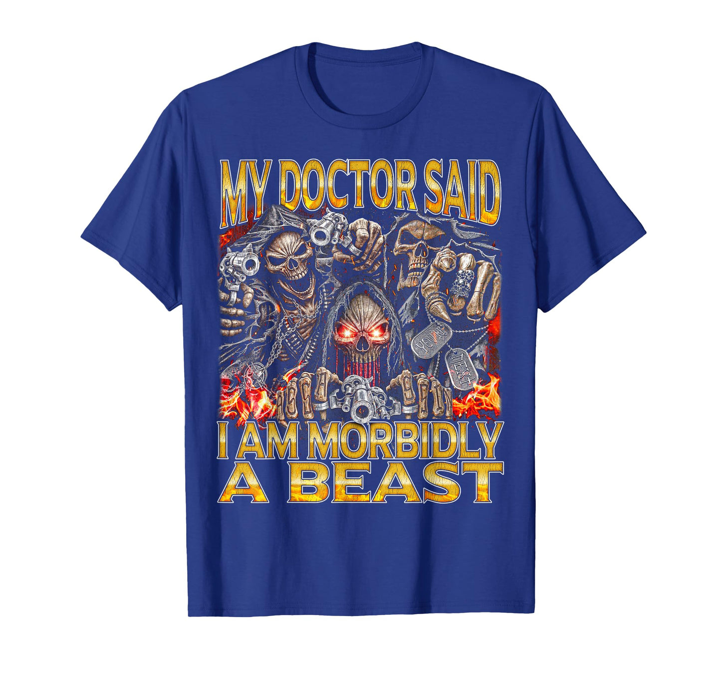 Morbidly a Beast - Edgy Skeleton Bootleg Hard Skeleton Meme T-Shirt