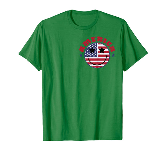 (2sided Front+Back) Land of the free because of the brave T-Shirt